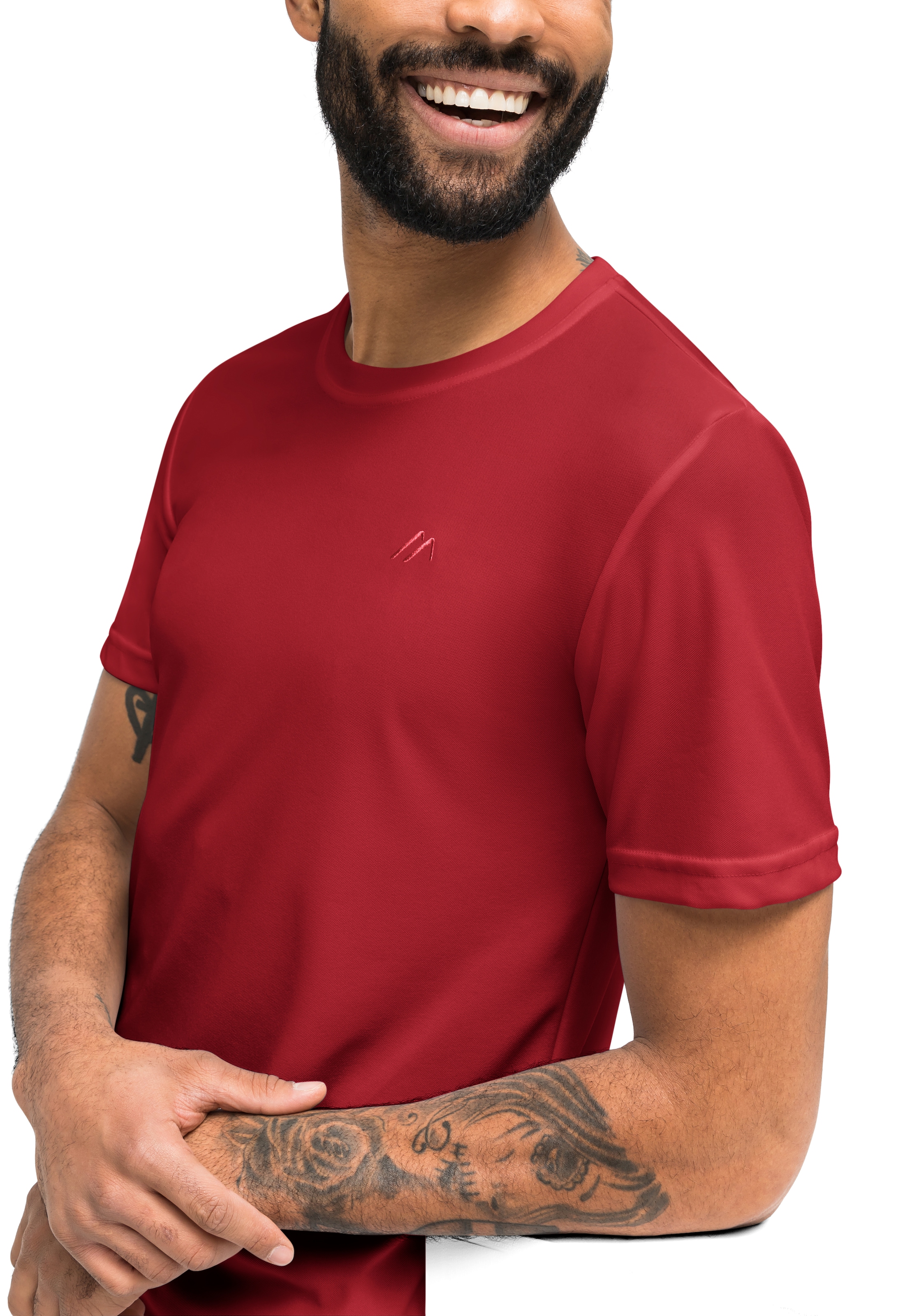 Maier Sports Funktionsshirt »Walter«, Herren T-Shirt, rundhals pique Outdoorshirt, schnelltrocknend