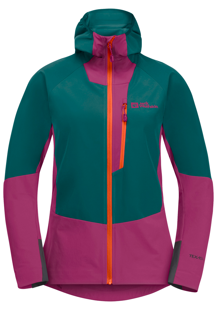 Jack Wolfskin Softshelljacke »ALPSPITZE HOODY W«, mit Kapuze