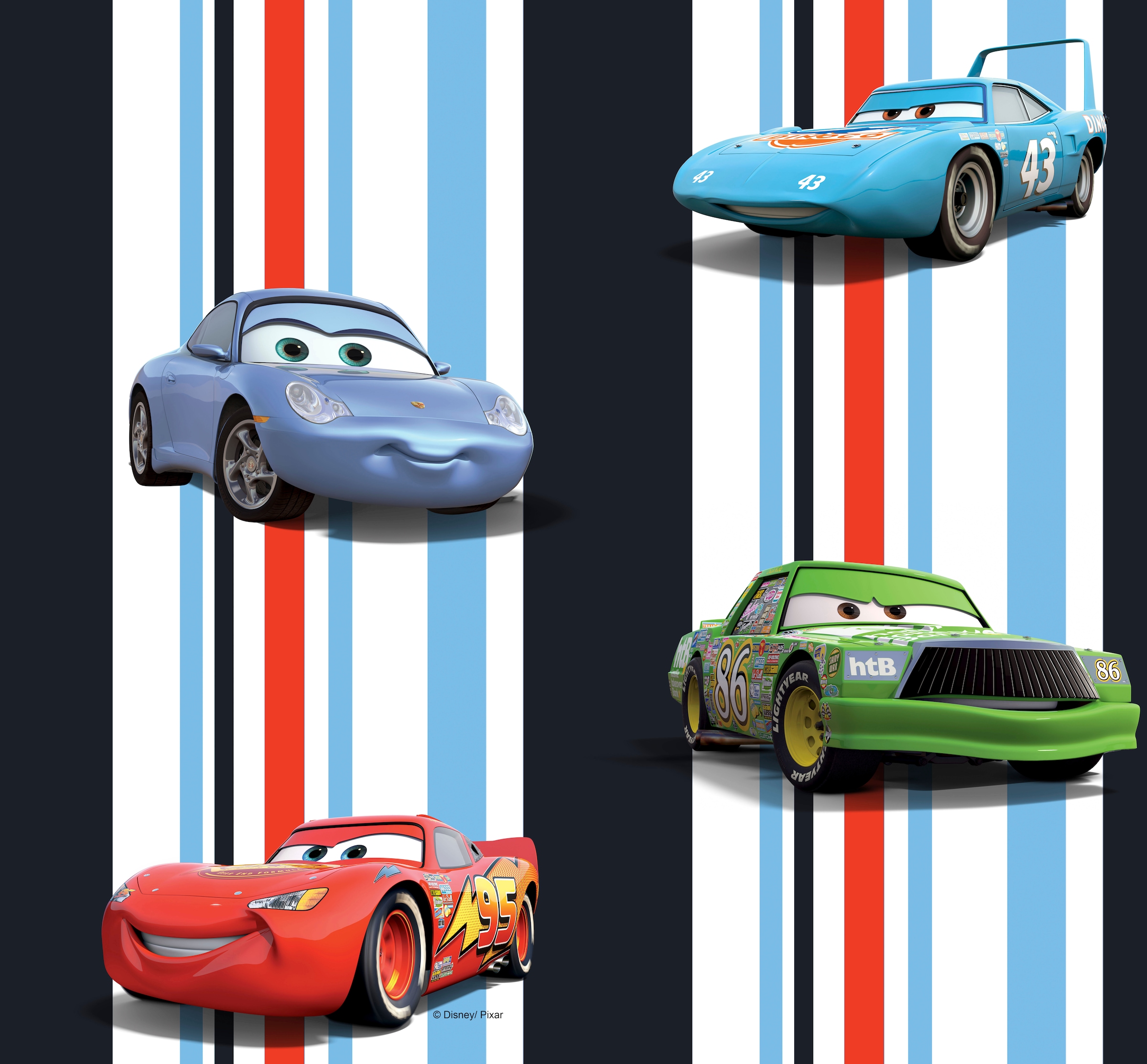 Wirth Vorhang »Cars Stripes«, (1 St.), Walt Disney