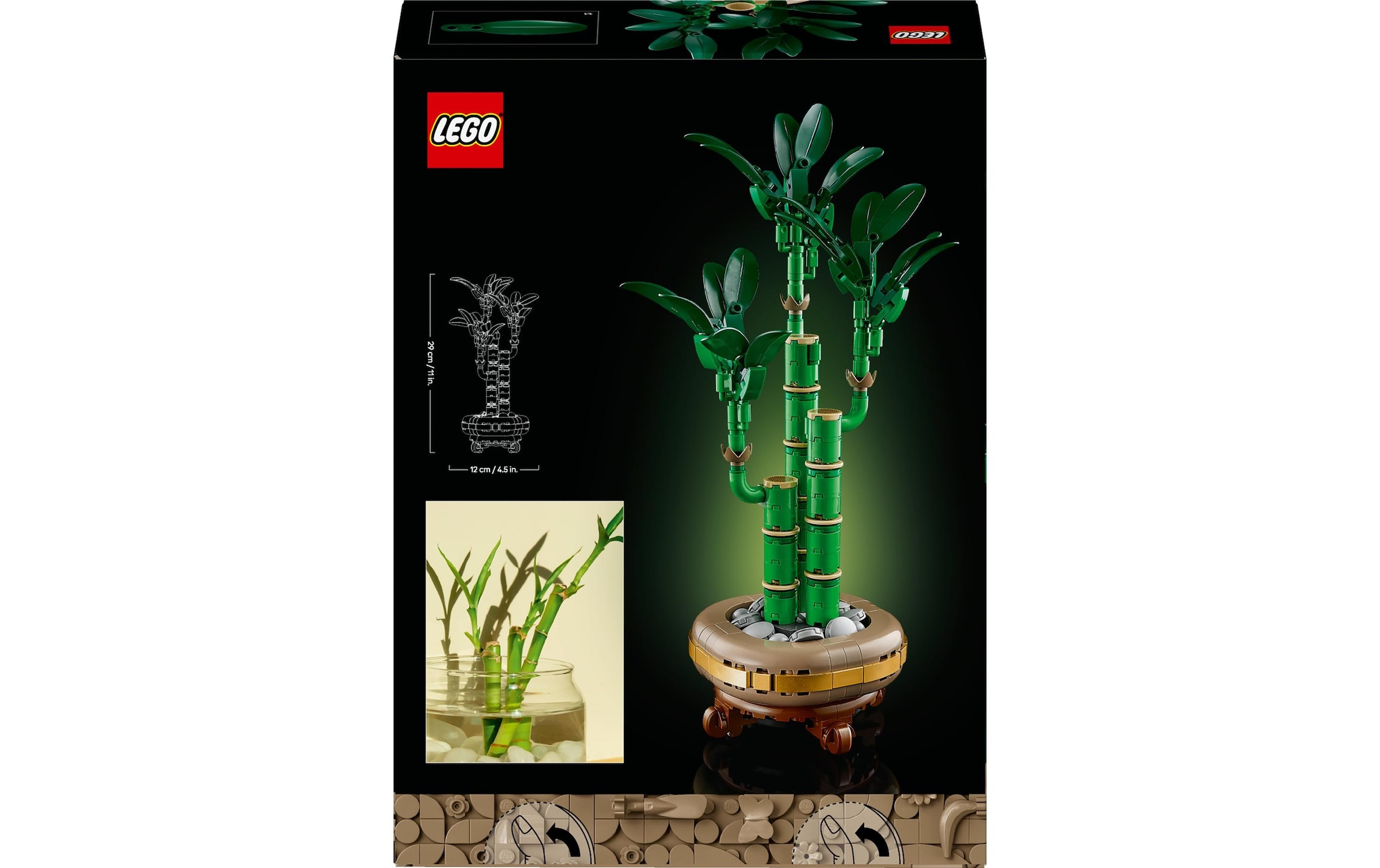 LEGO® Spielbausteine »Icons Botanicals Glücks-Bambus 10344«, (325 St.)