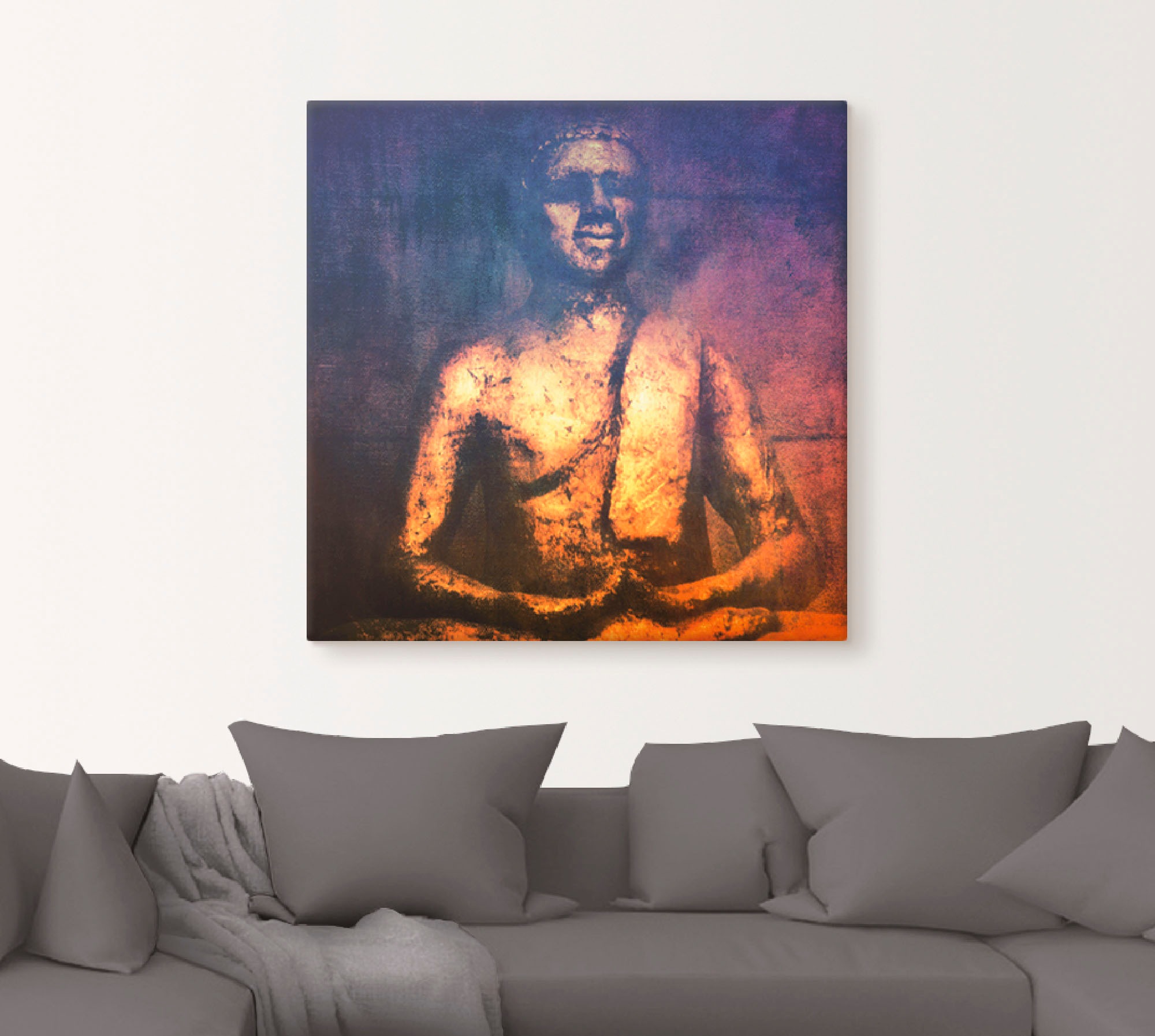 Artland Wandbild »Der Goldene Buddha II«, Religion, (1 St.), als Leinwandbild, Wandaufkleber oder Poster in versch. Grössen