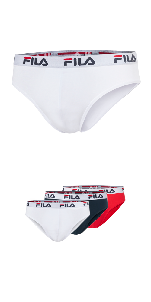 Fila Slip, (3er Pack), mit elastischem Logobund