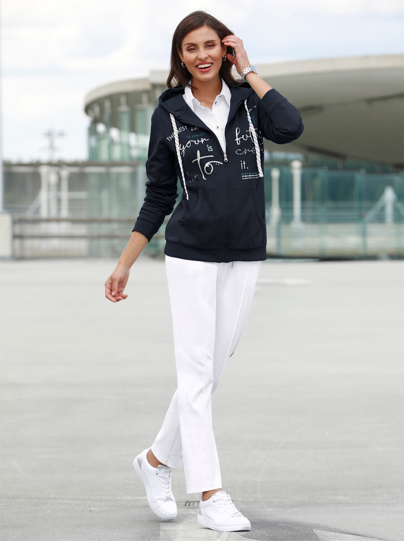 Inspirationen Shirtjacke »Sweatjacke« 1 Stk.