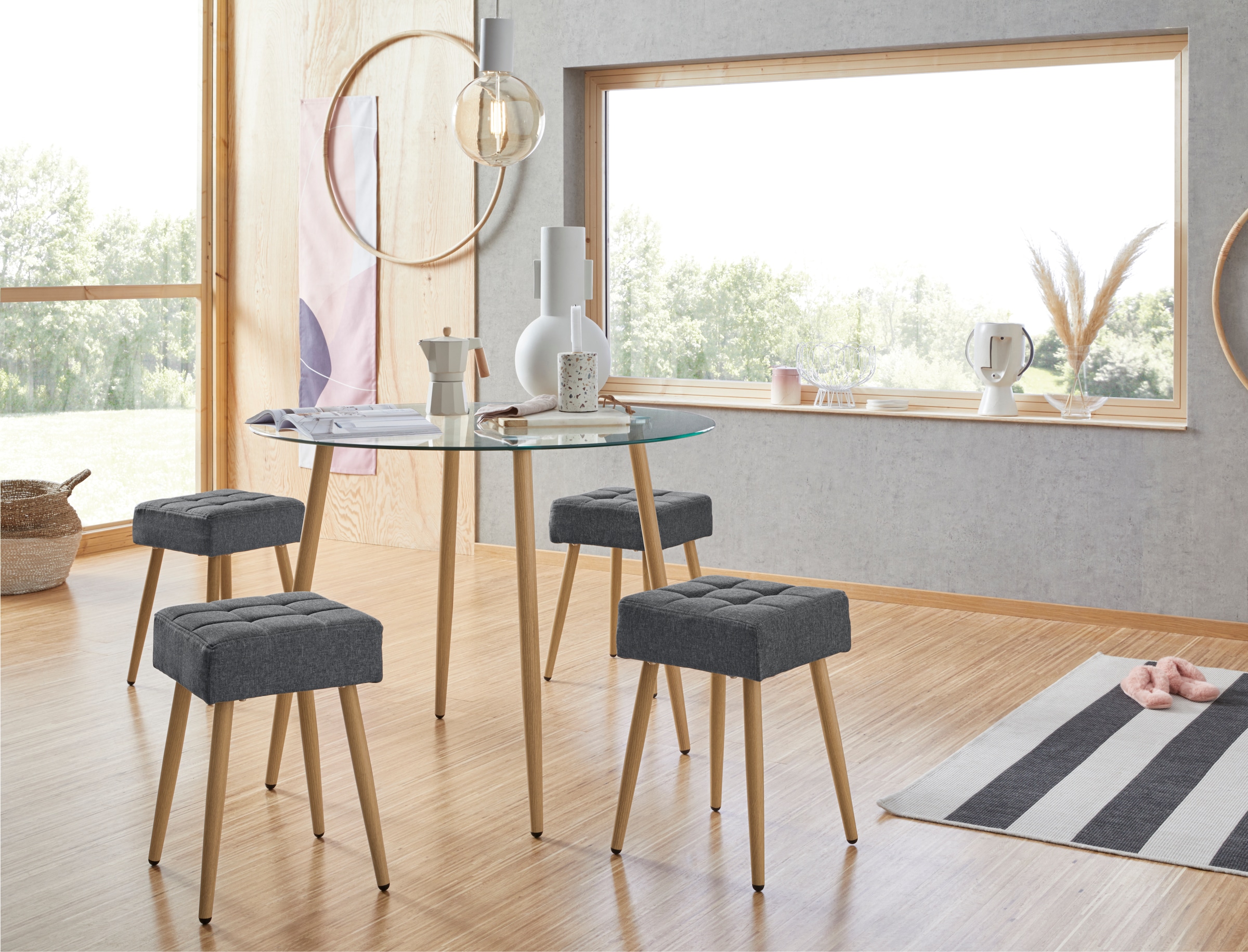 INOSIGN Glastisch »Miller«, runder Esstisch mit einem Ø von 100 cm online  bestellen | Jelmoli-Versand | Tische