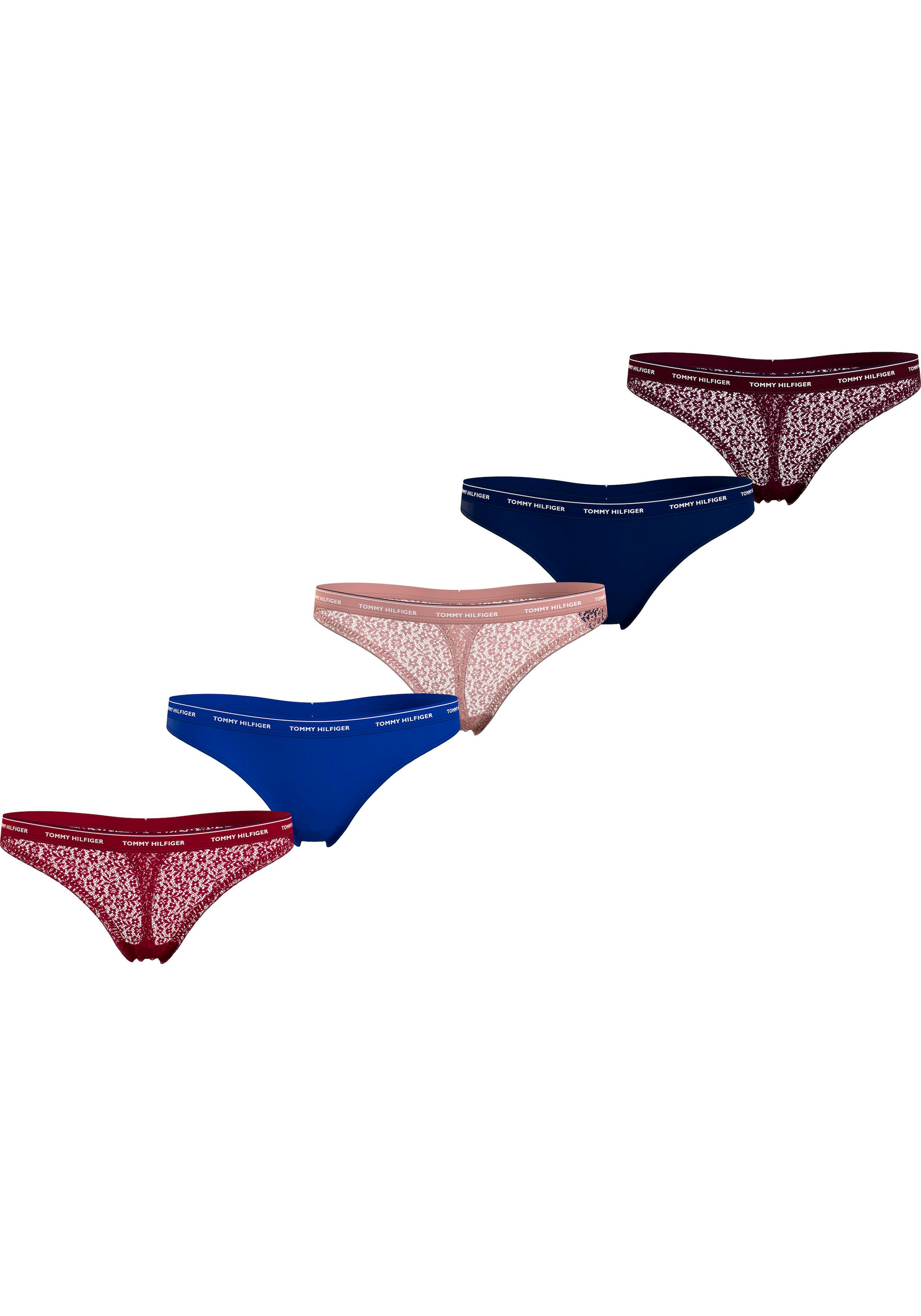 ❤ Tommy Hilfiger Underwear T-String modischem »THONG (Packung, PACK Labelfarben St., 5 Logobund in 5 5er-Pack), Jelmoli-Online Shop GIFTING«, im mit bestellen