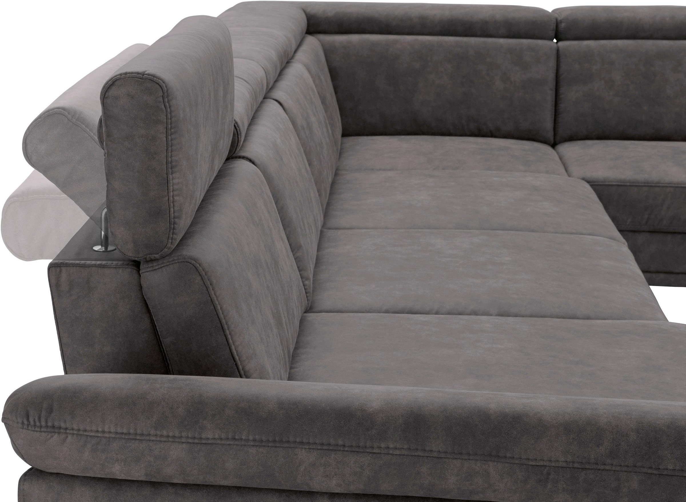 sit&more Wohnlandschaft »Scorpio U-Form«, inklusive Sitztiefenverstellung, mit Kopf- und Armteilverstellung