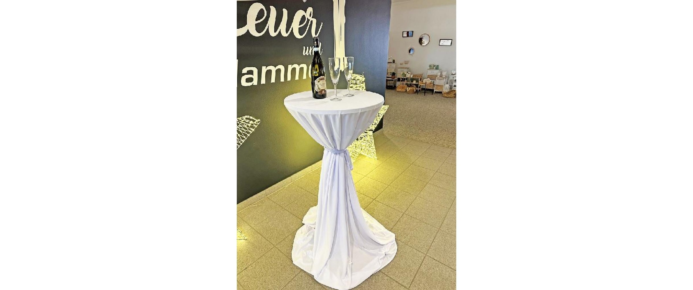 Stehtischhusse »Dameco Stoff 80 cm/90 cm x 146 cm«