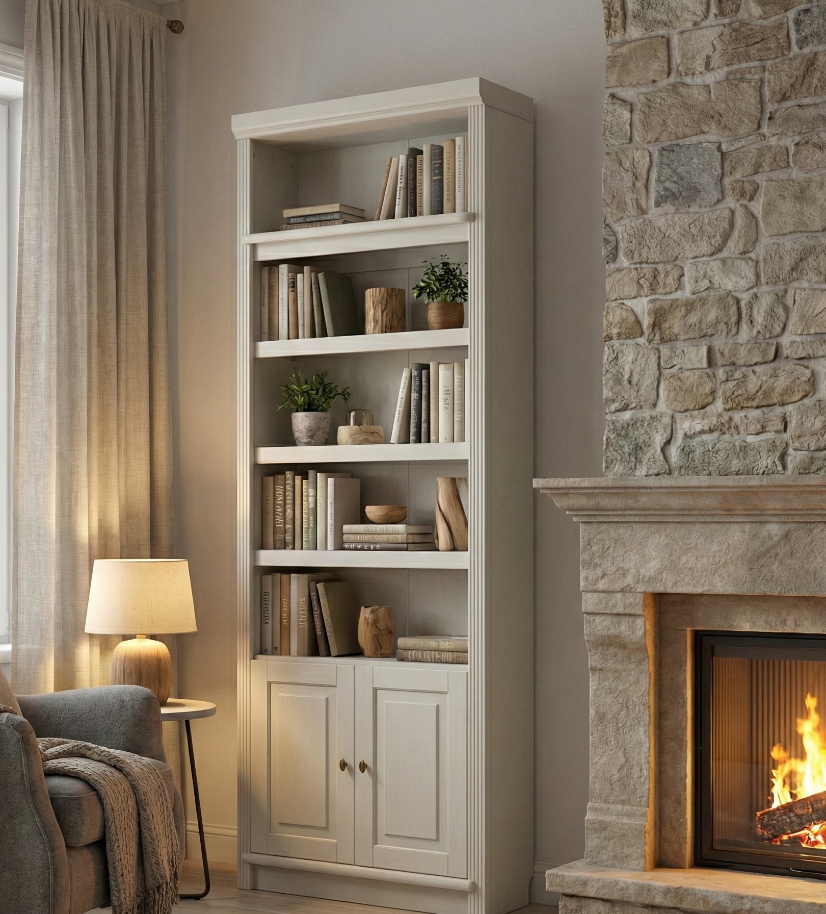 OTTO home Bücherregal "mit 2 Türen Soeren Regal Aktenregal B/T/H: 80/29/220 cm" massive Kiefer, FSC-zertifiziert