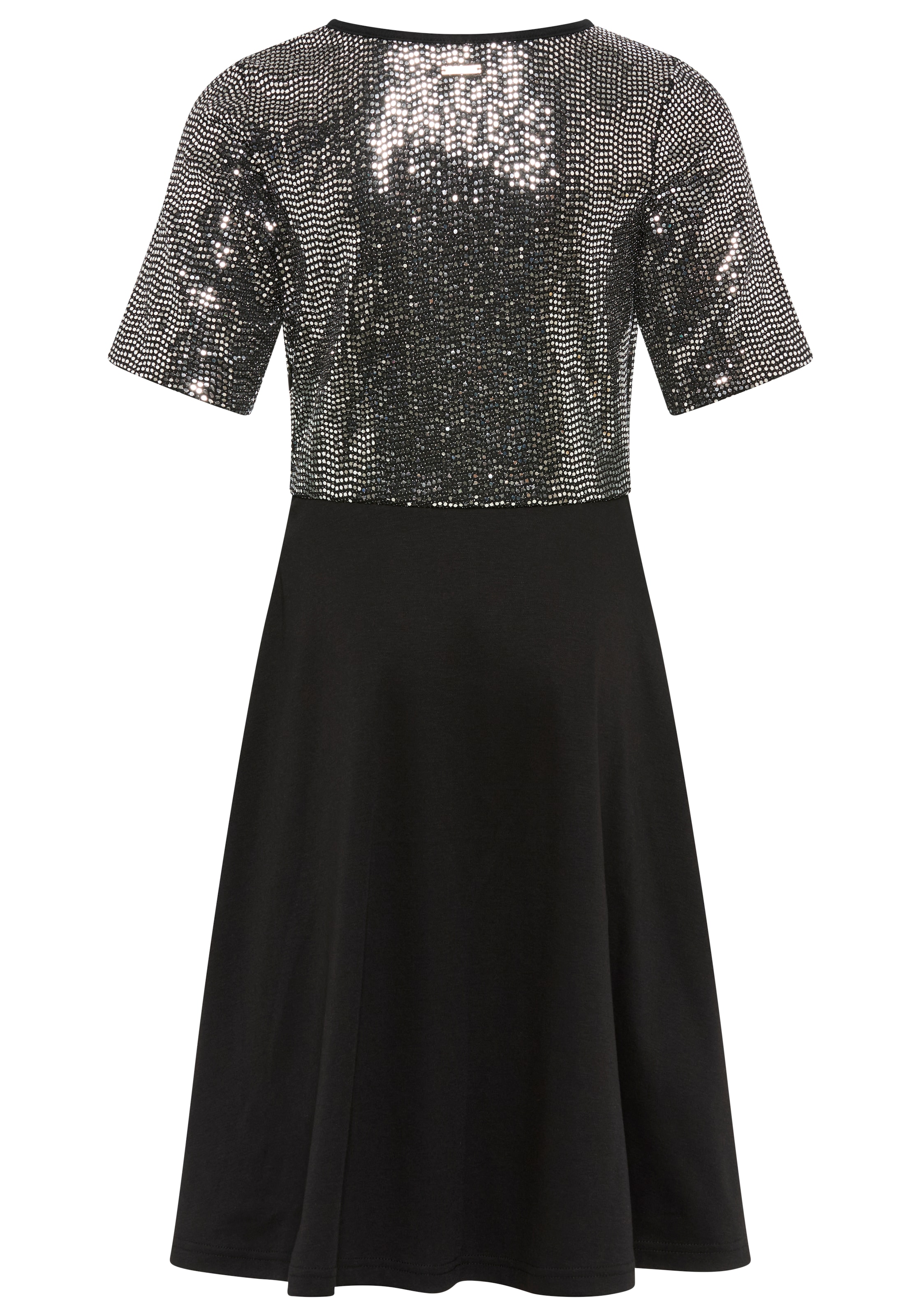 Bruno Banani Jerseykleid »Kleid in Pailletten-Optik«, NEUHEIT: BRUNO BANANI für TEENS! Shirtkleid in Pailletten-Optik