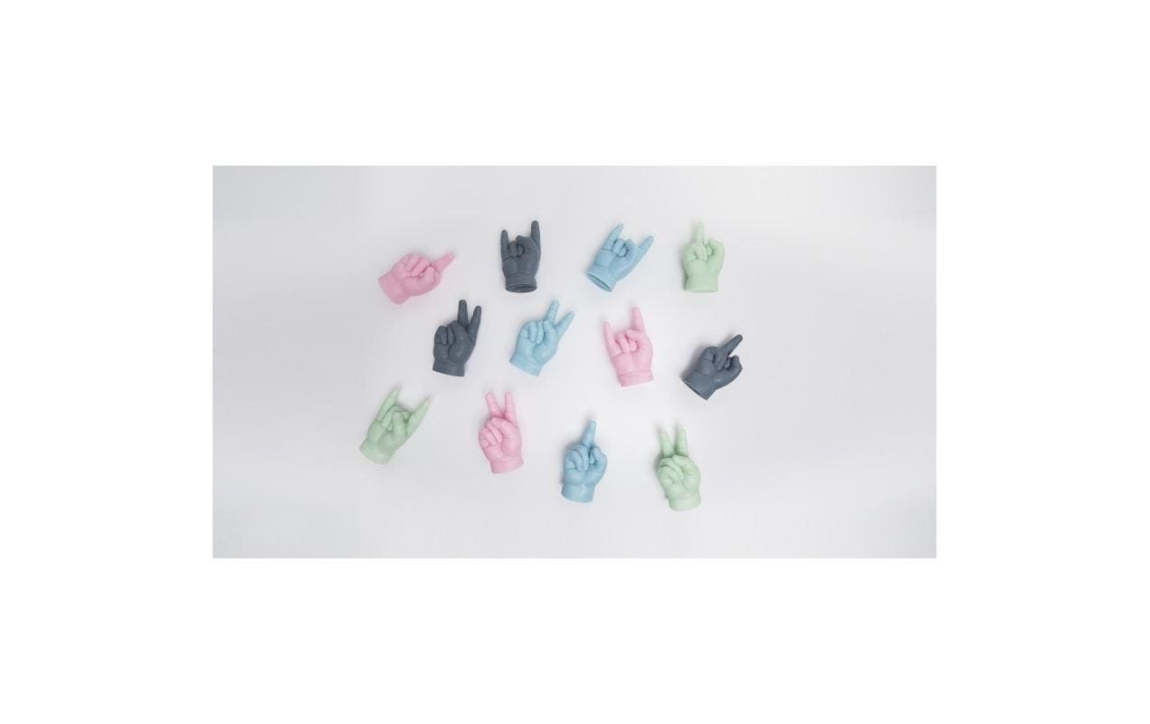 Formkerze »Mandatus Baby You Rock Candle Hand, Grau«