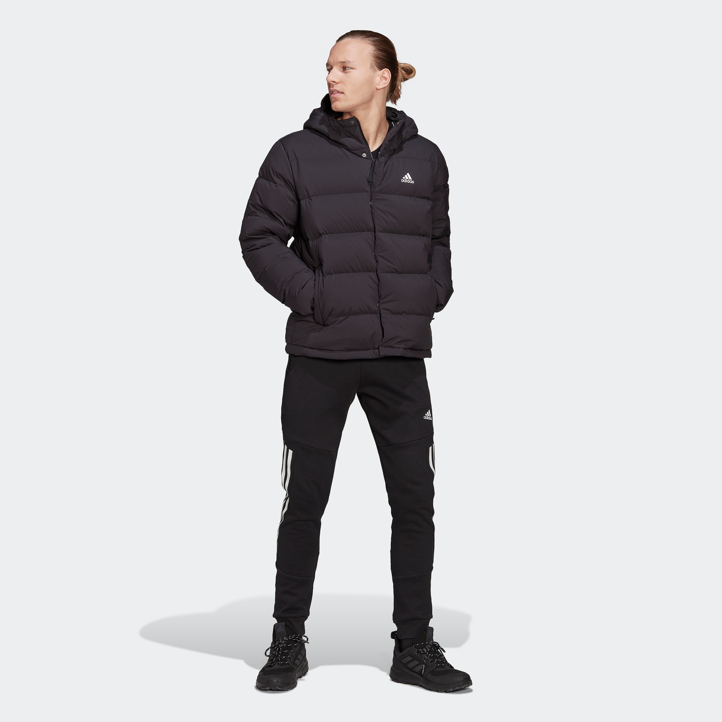 adidas Sportswear Outdoorjacke »HELIONIC HOODED DAUNENJACKE«, online Kapuze Jelmoli-Versand kaufen mit 