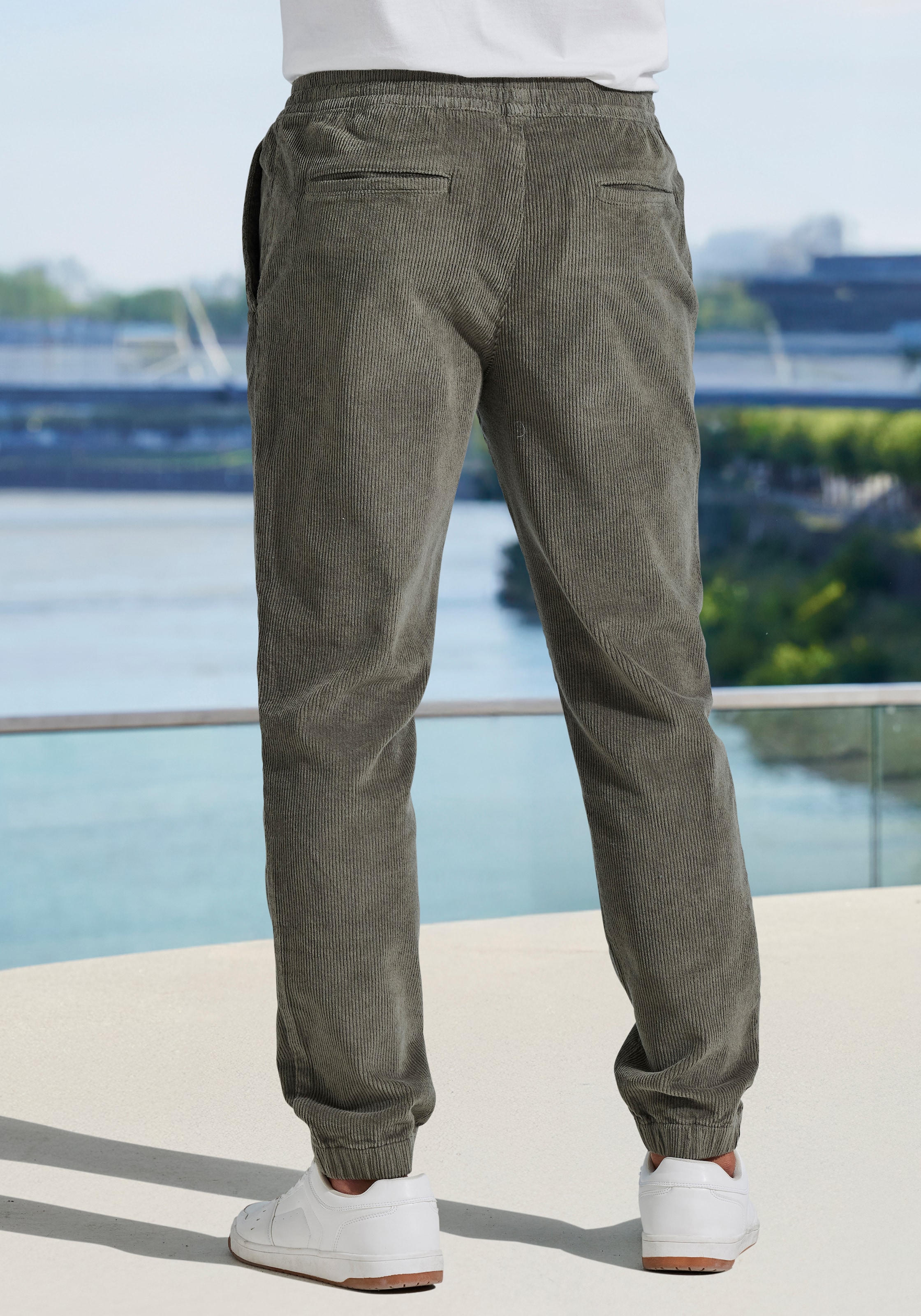 John Devin Jogger Pants »- elastische Cordhose im Jogg Pants Style«, auch in grossen Grössen