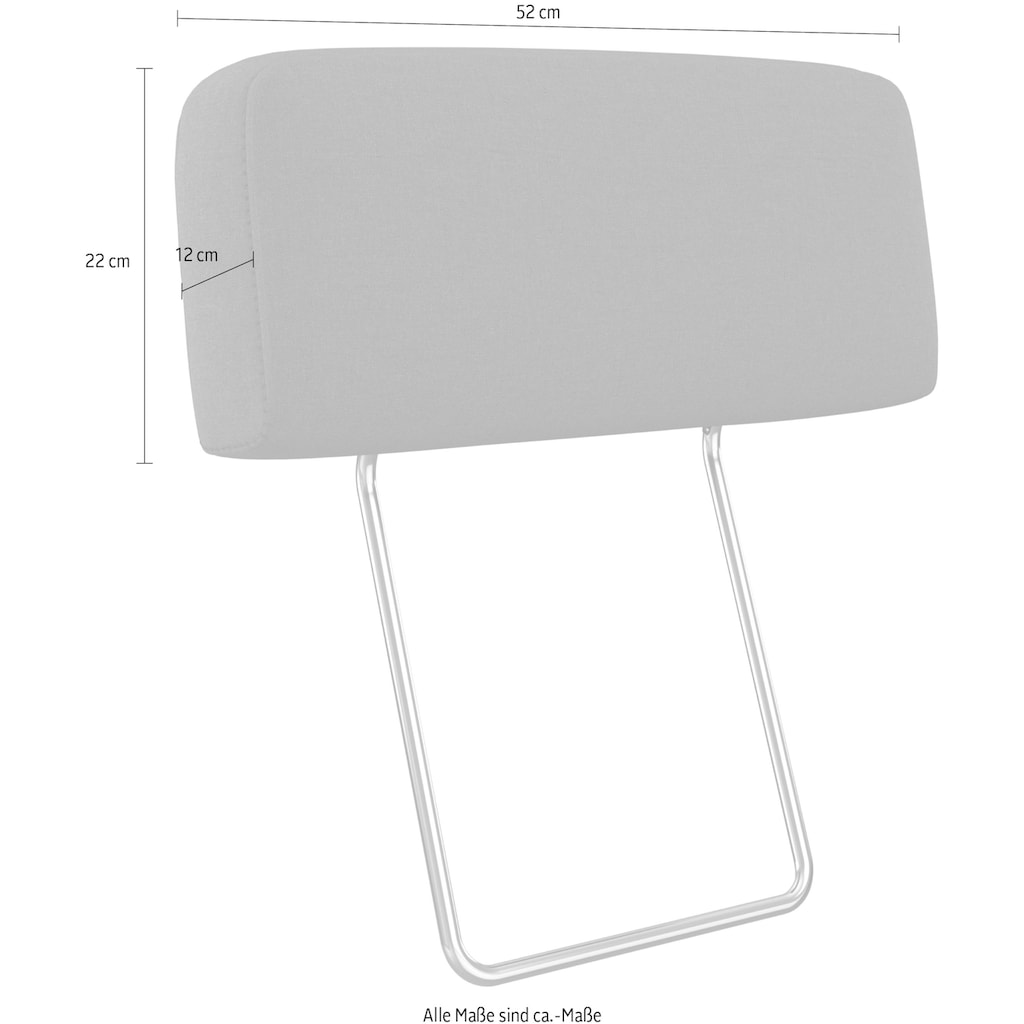 sit&more Kopfstütze »Visby V«, (2er-Set), auch erhältlich in dem mit Wasser zu reinigendem "Soft clean" Bezug