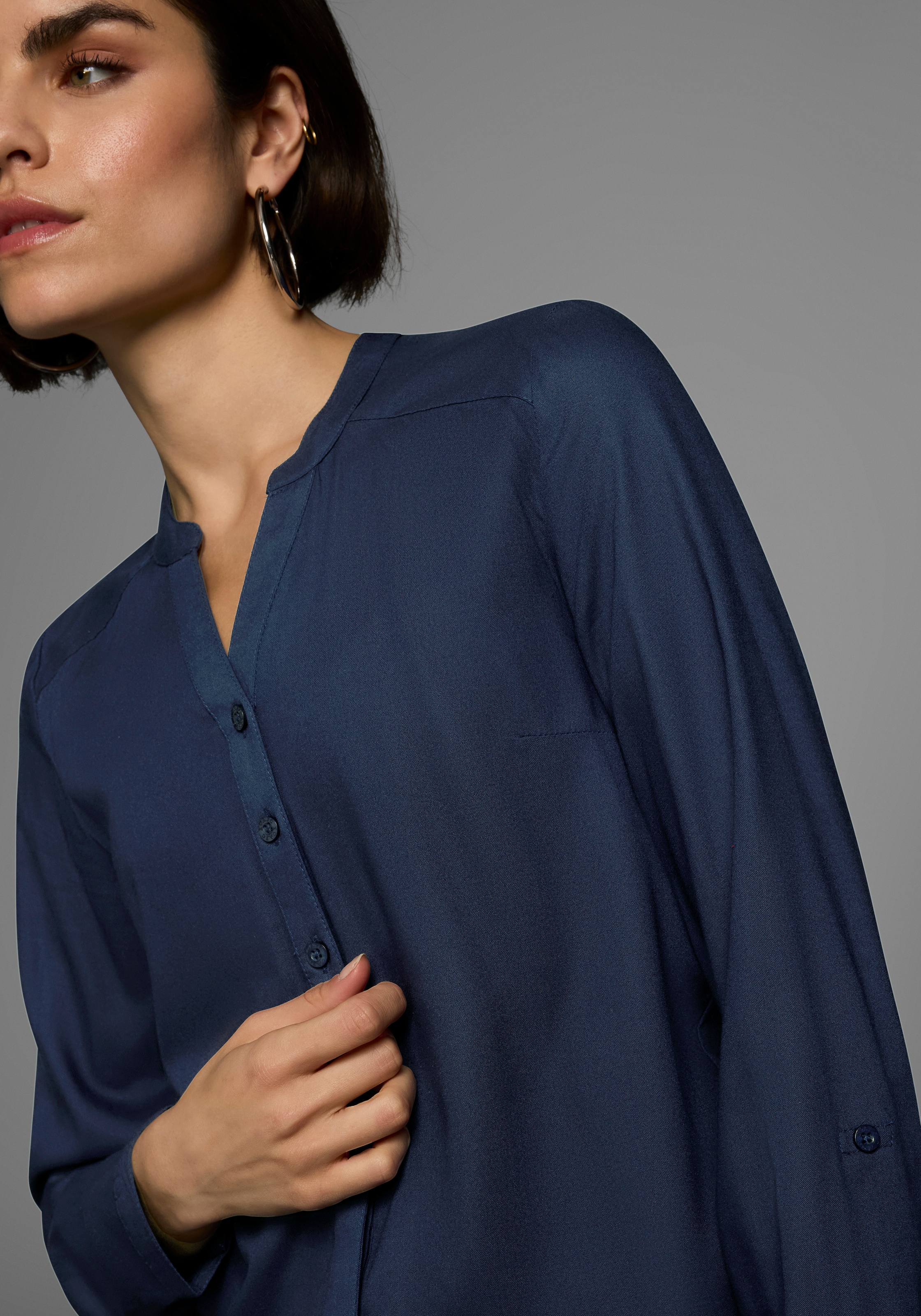 AJC Hemdbluse, aus weich fliessender Viskose