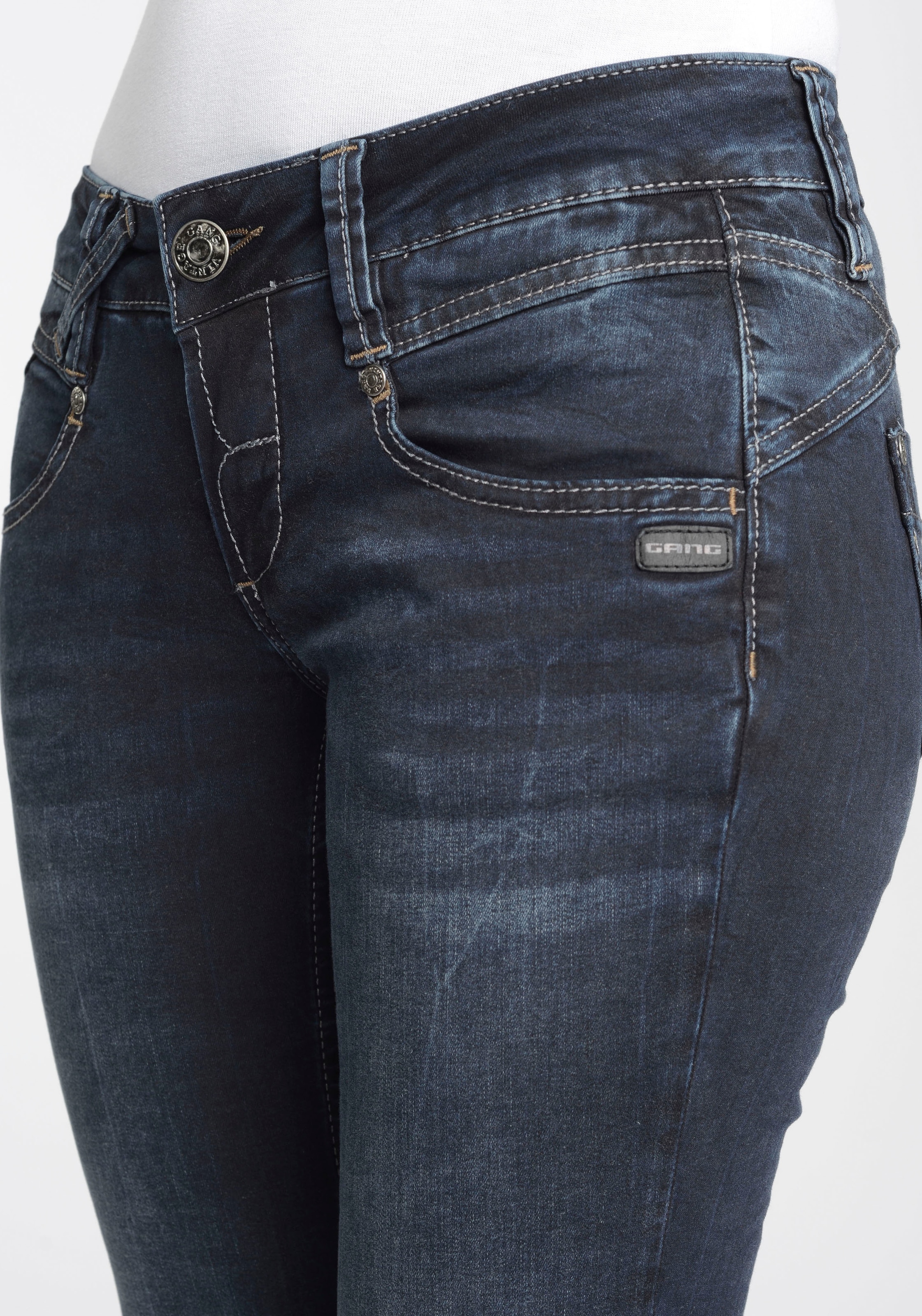 bei Schweiz GANG Skinny-fit-Jeans Jelmoli-Versand authenischer bestellen in online Used-Waschung »94Nena«,