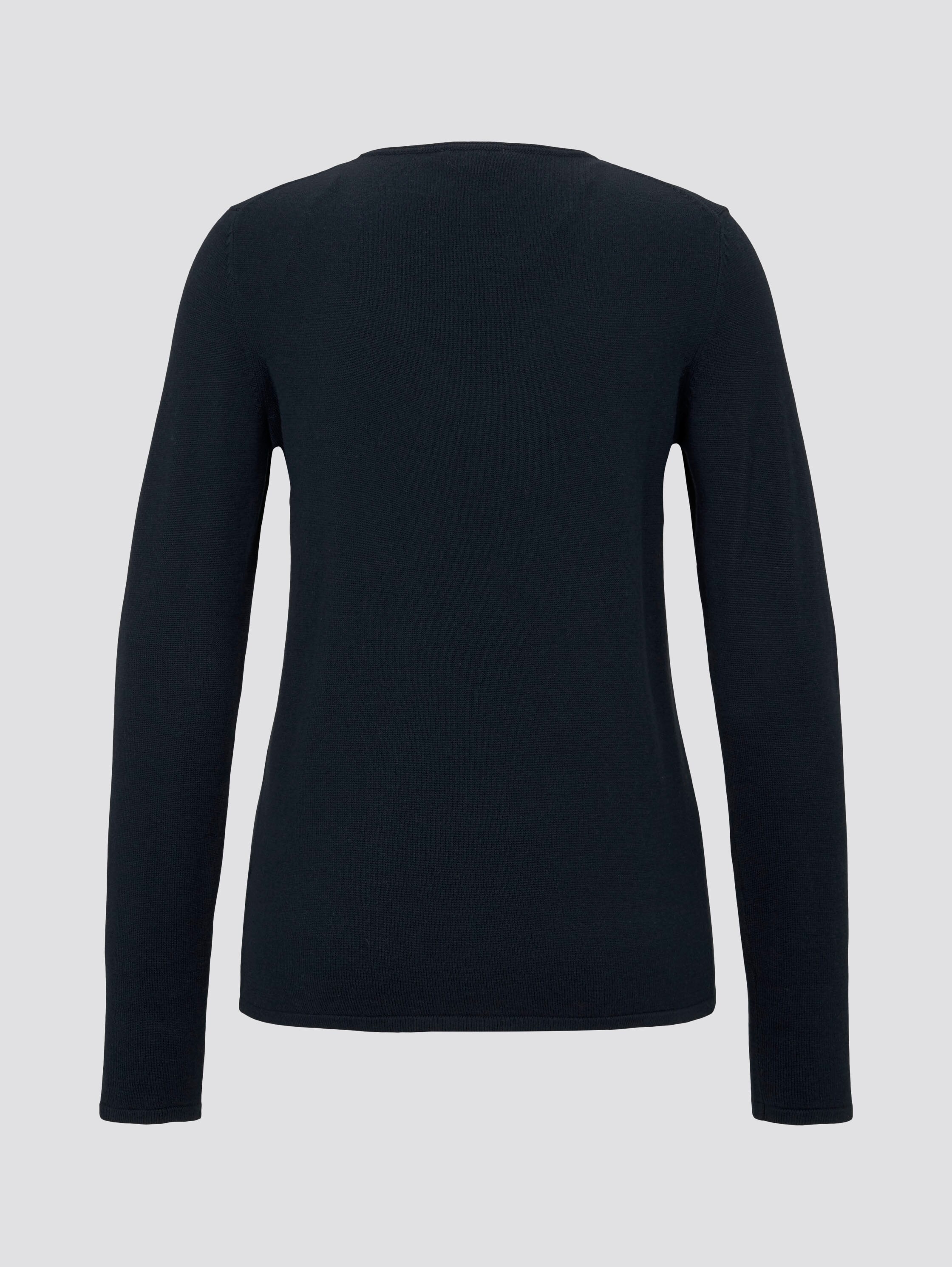 TOM TAILOR V-Ausschnitt-Pullover, mit V-Ausschnitt