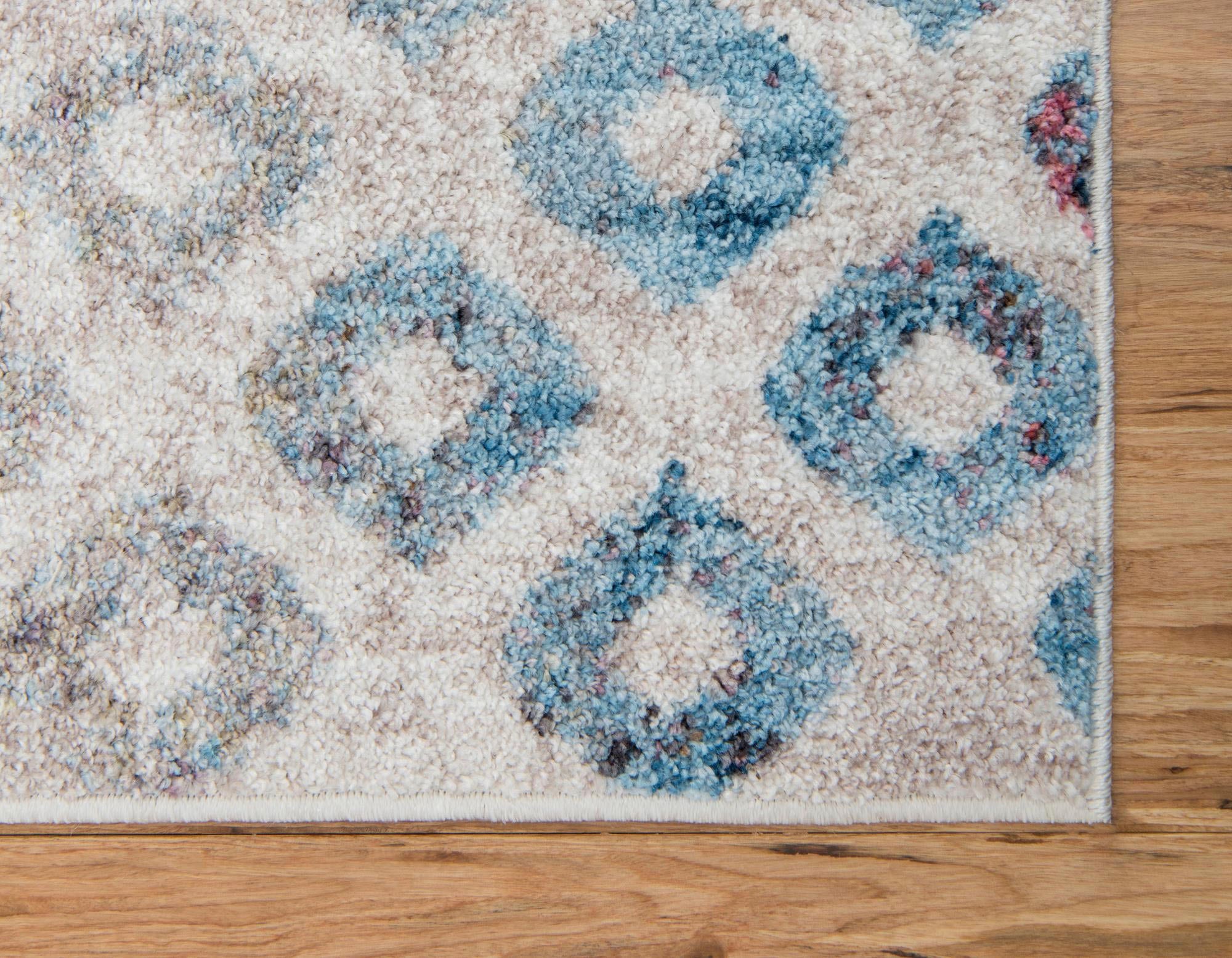 Myflair Möbel & Accessoires Teppich »Coloured Lagerräumung«, rechteckig, 8 mm Höhe, Kurzflor, gewebt, modernes Design, buntes Rauten Muster