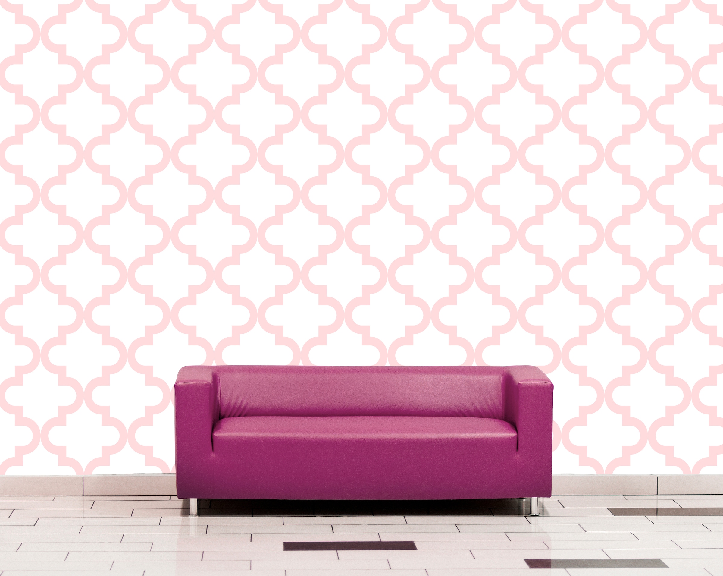 queence Vinyltapete »Quek - rosa«, gemustert-Farbverlauf-bedruckt-abstrakt, 90x250cm, selbstklebend, kinderleichte Anbringung, Sticker