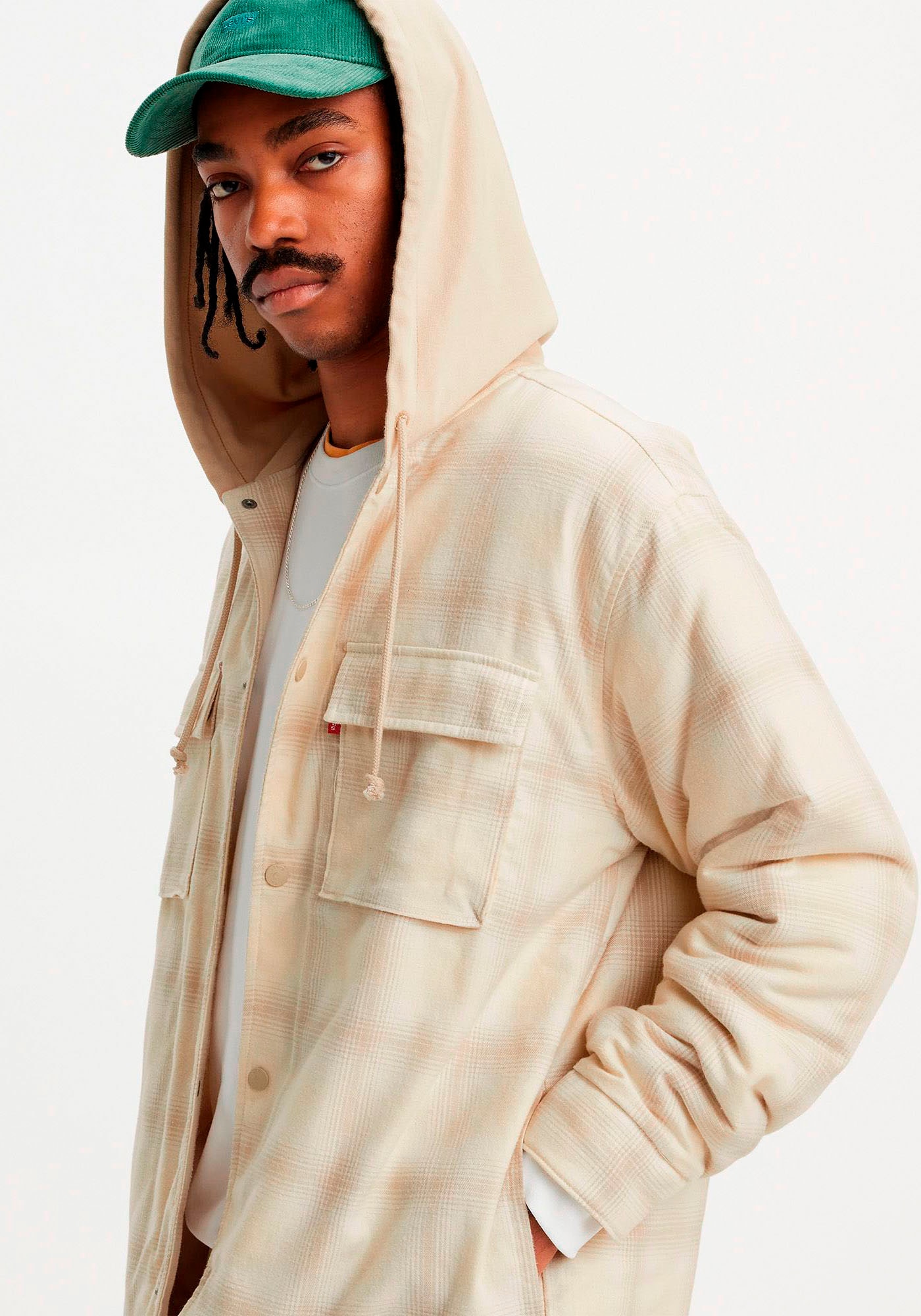 Levi's® Hemdjacke »HOODED JACK WORKER NEUTRALS«, mit Kapuze