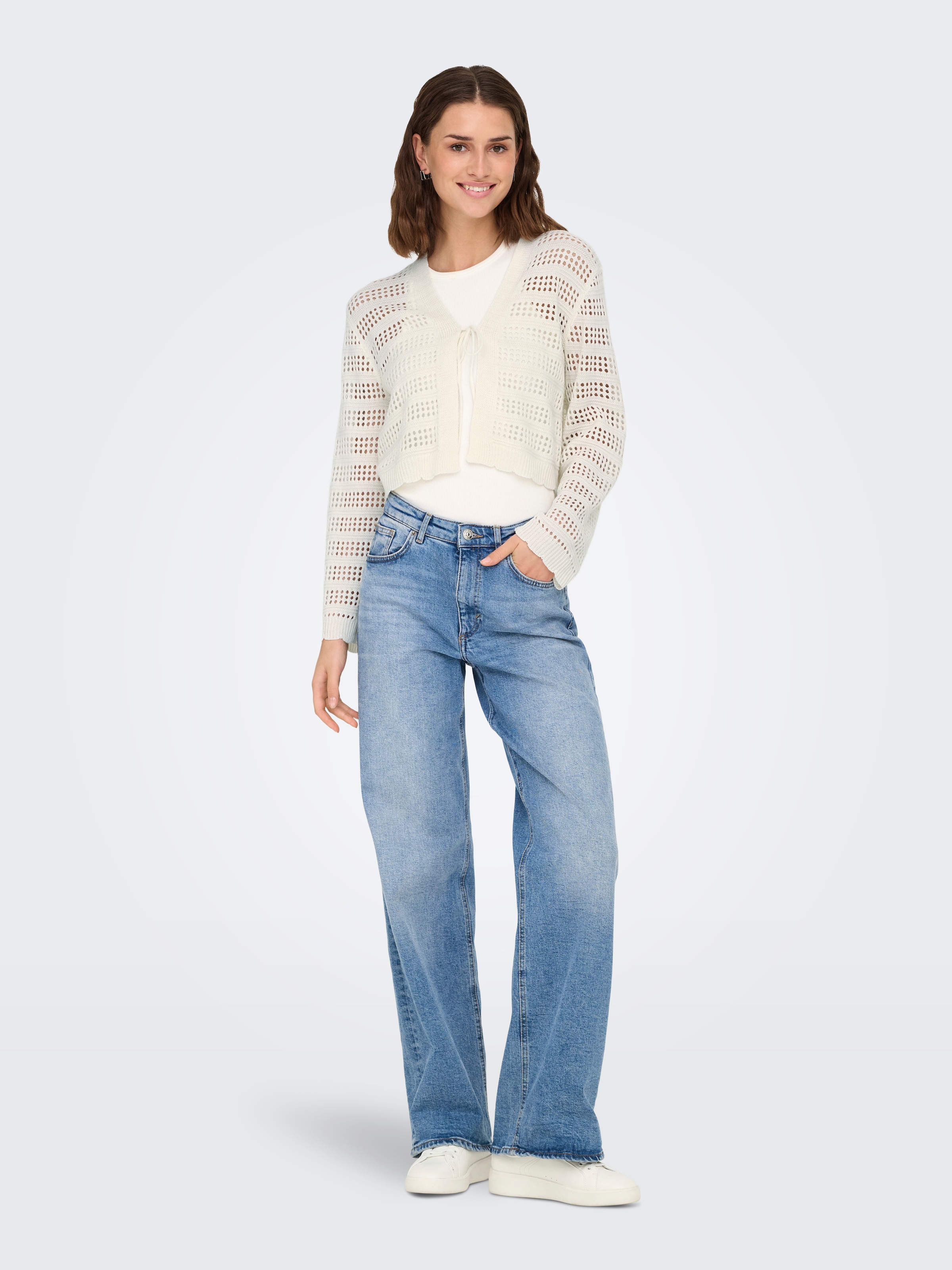 ONLY Strickjacke »ONLLYKKE TIE CARDIGAN L/S KNT NOOS«