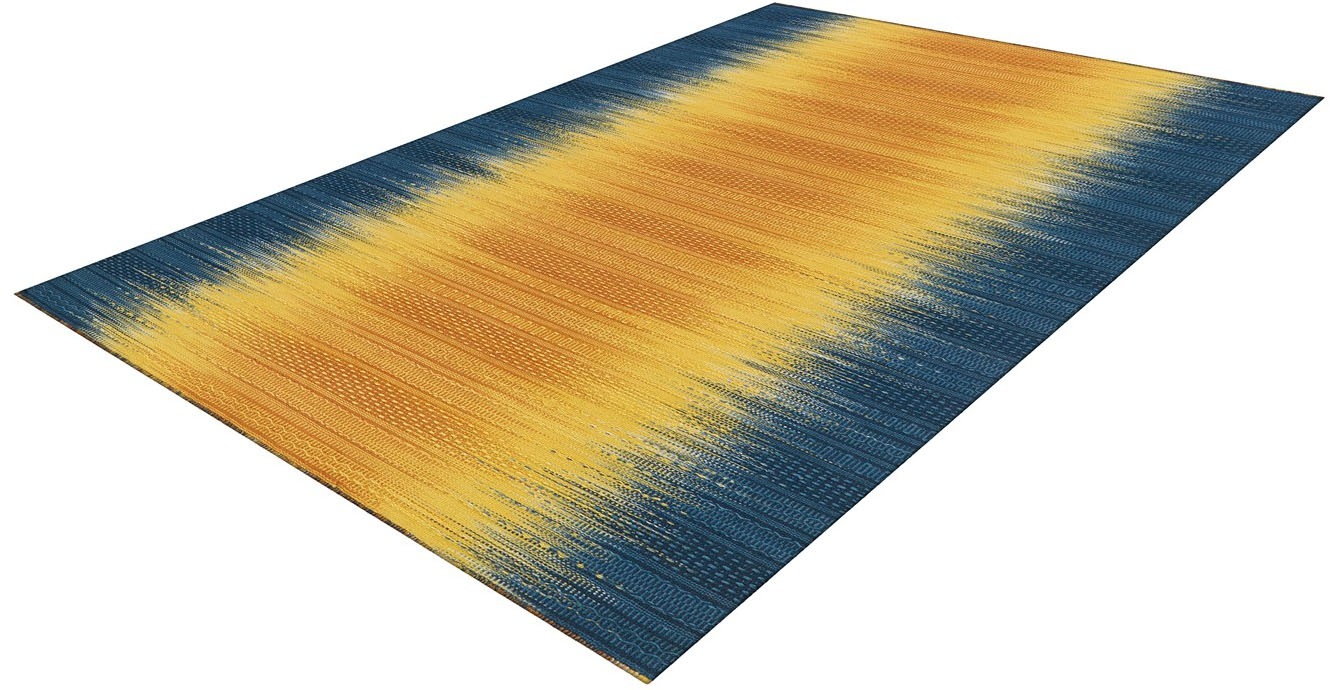 Arte Espina Teppich »Sunset 8070«, rechteckig, 12 mm Höhe, Handgemachter Wollteppich mit Wohlfühlcharakter