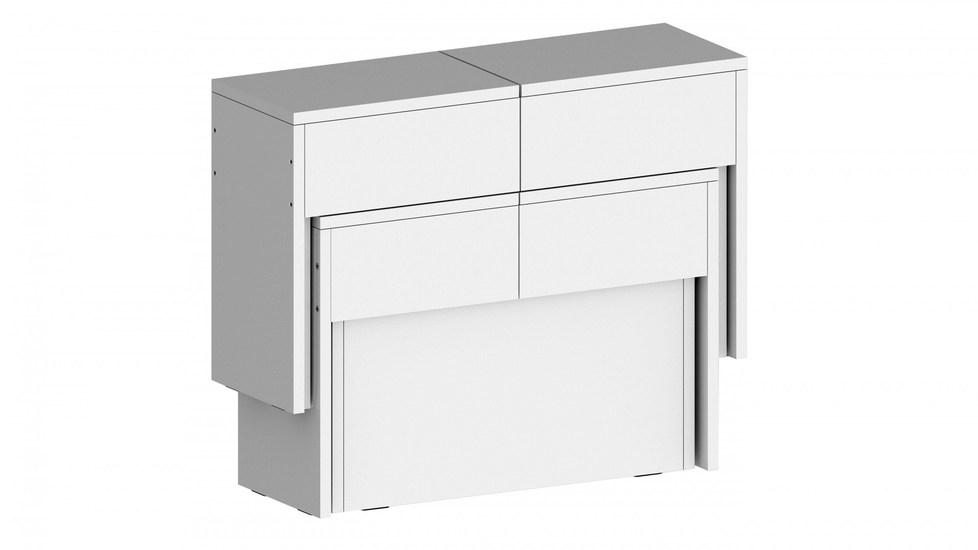 INOSIGN Sitzgruppe »Praktika«, (Spar-Set, 2 tlg., Set beinhaltet 2 Bänke), Je Bank ausziehbar bis 290 cm