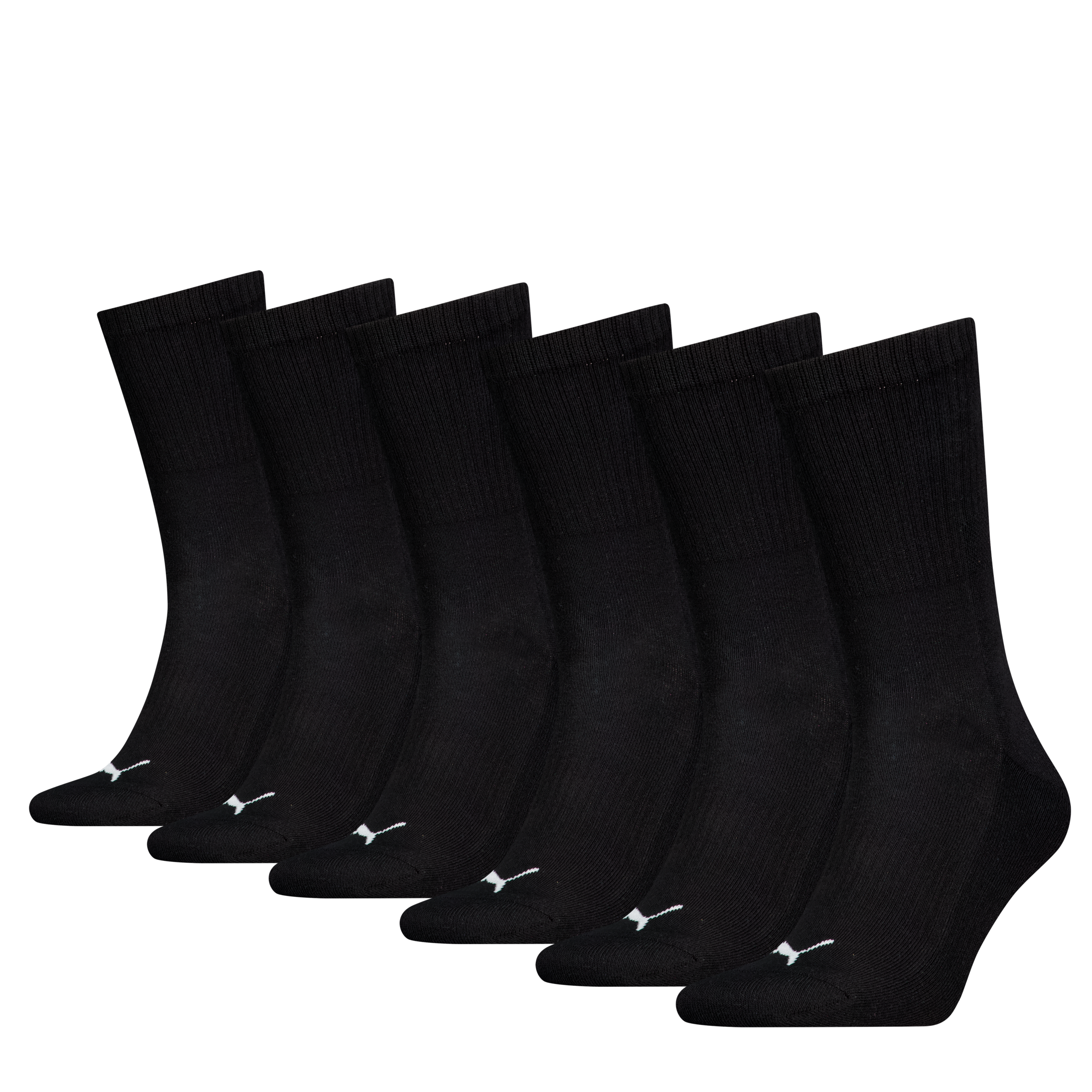 PUMA Socken »PUMA UNISEX CUSHIONED NEXT CREW 6P ECOM« 6 Paar, mit Logoschriftzug an der Rückseite