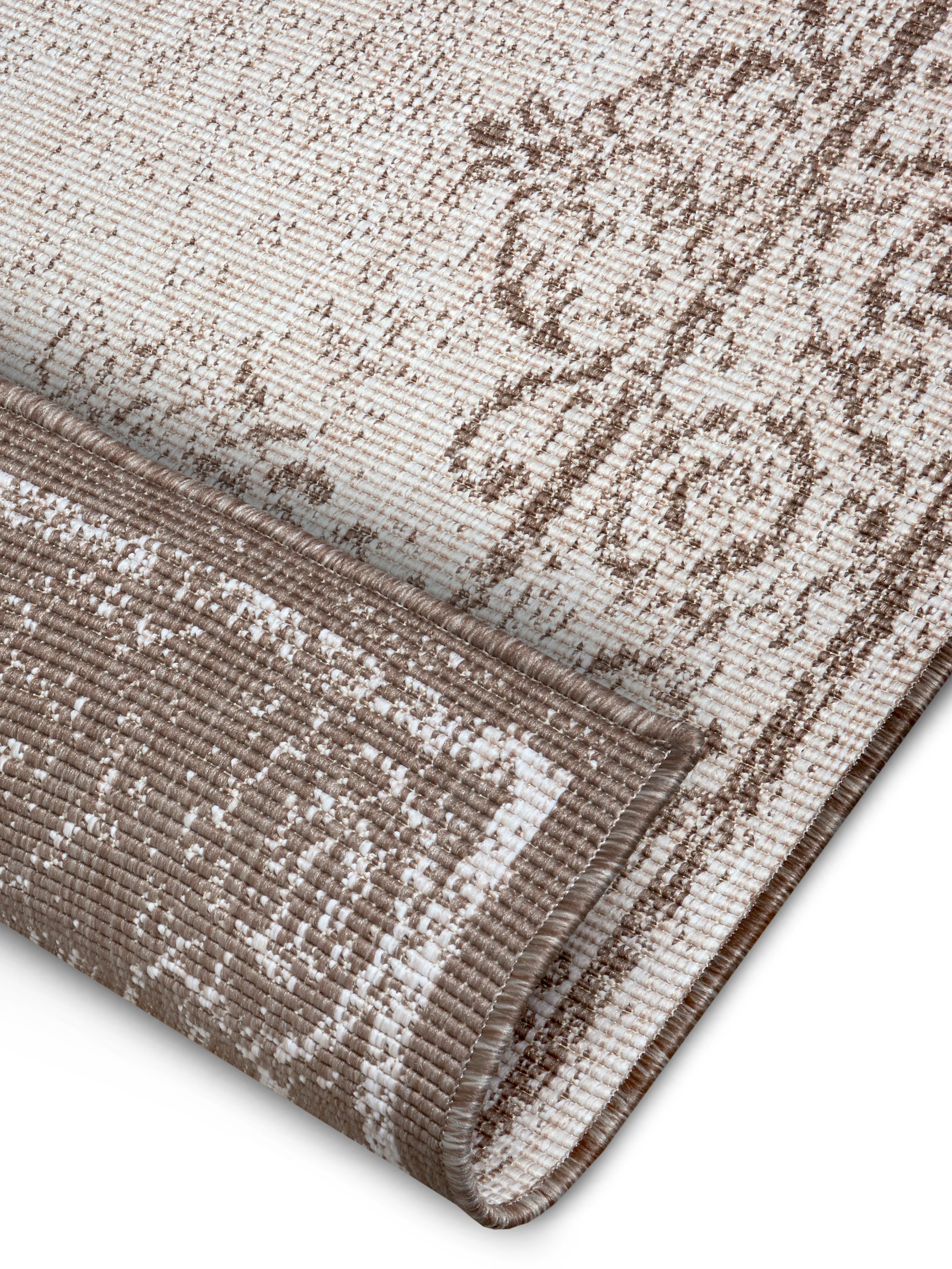 HANSE Home Teppich »CEBU Wendeteppich«, rechteckig, 5 mm Höhe, In-& Outdoor, Wetterfest, Balkon, Wohnzimmer, Wasserfest, Orientalisch