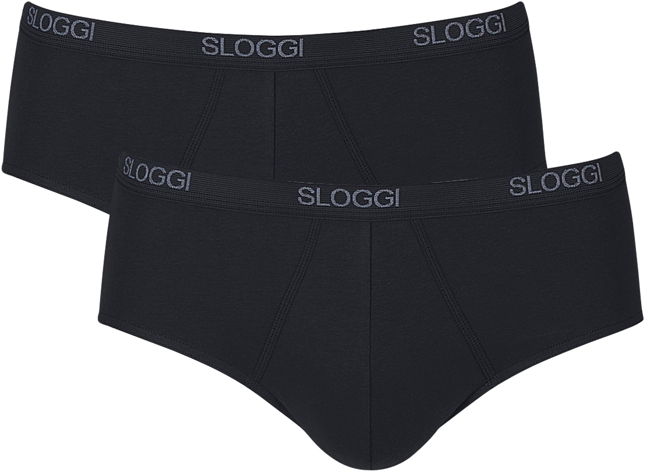 sloggi Slip »men Basic Midi 2P«, (2er Pack), perfekter Sitz