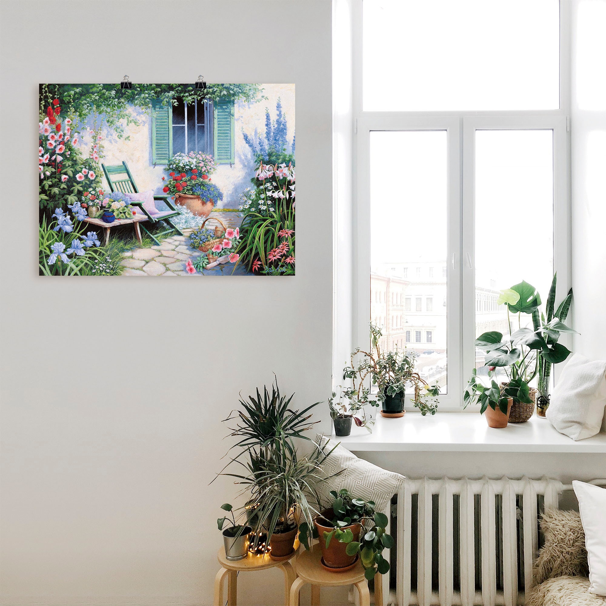 Artland Wandbild »Ein schöner Platz«, Garten, (1 St.), als Leinwandbild, Poster in verschied. Grössen