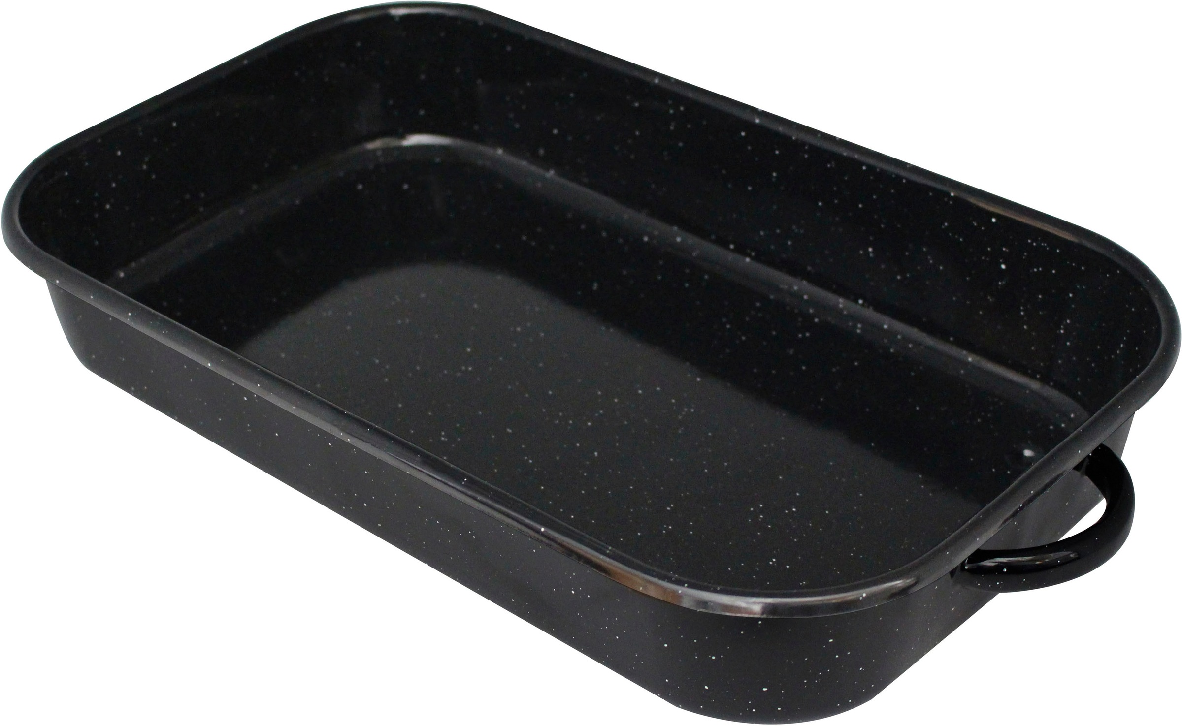 Elo Basic Bratpfanne "Basic" Emaille 1 Stk. tlg. Auflaufform, emaillierte hohle Seitengriffe, 38 cm