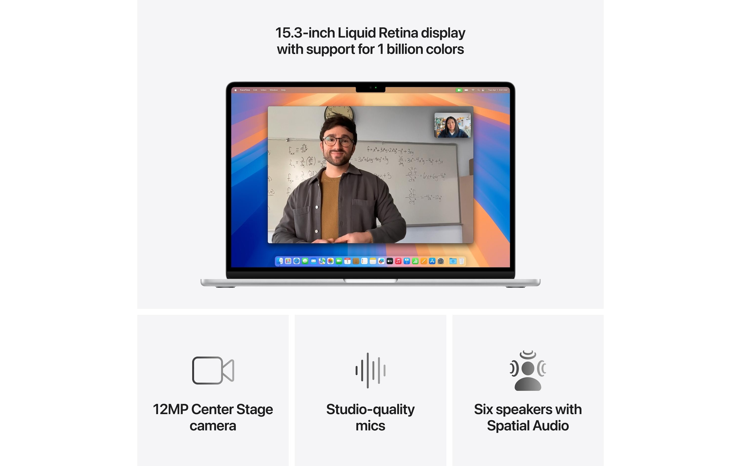 Apple Notebook »Air 15 2025 M4 10C GPU / 16 GB / 256 GB Silberfarben«