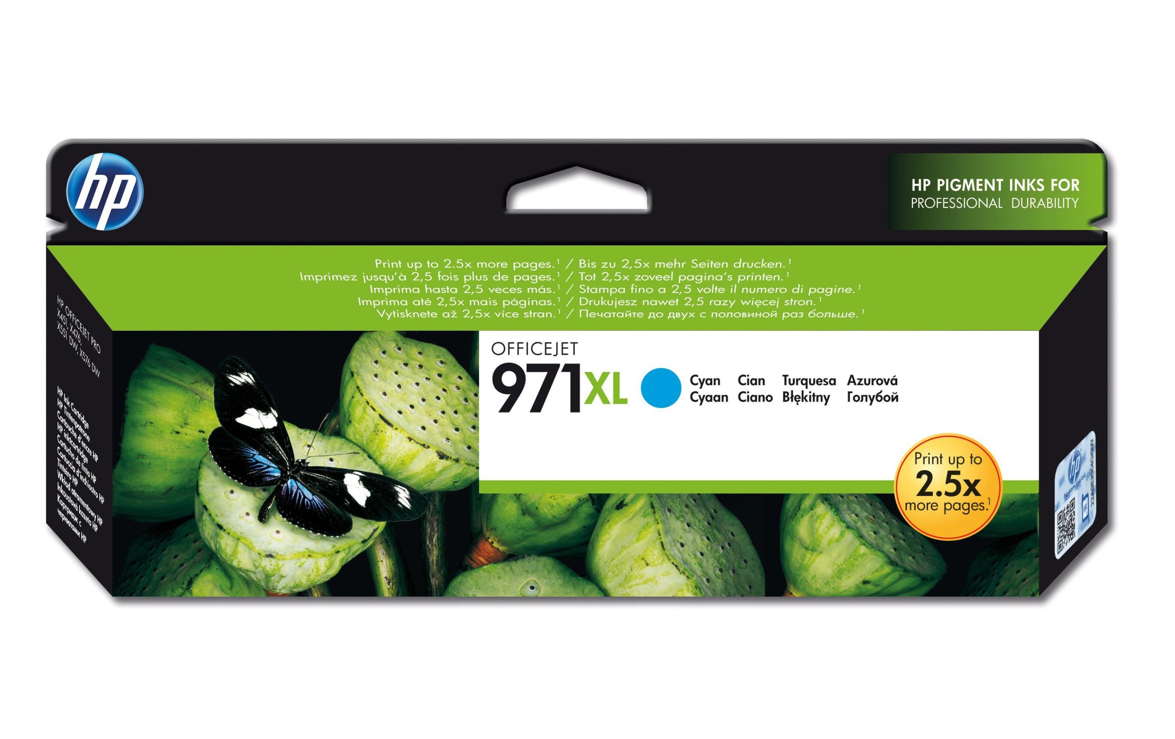 HP Tintenpatrone »Nr. 971XL (CN626AE) Cyan«