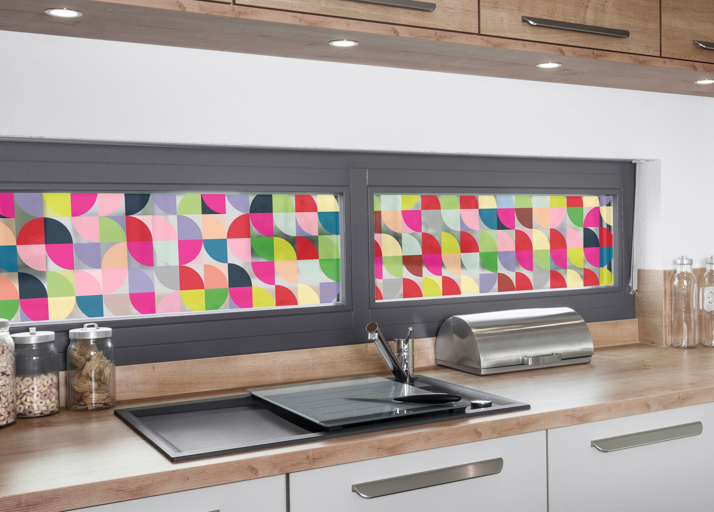 MySpotti Fensterfolie »Look Retro Pattern«, halbtransparent, glattstatisch  haftend, 200 x 30 cm, statisch haftend online shoppen | Jelmoli-Versand