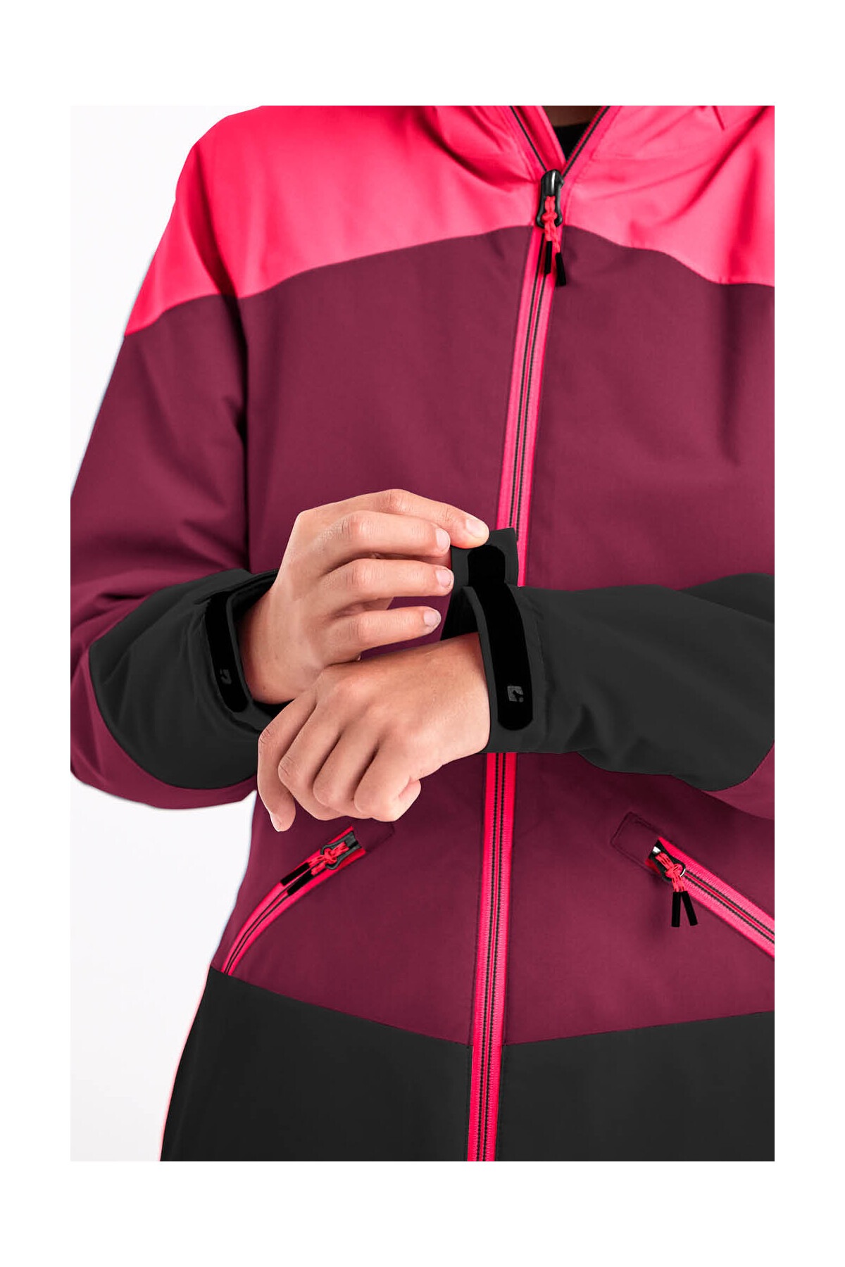 Killtec Outdoorjacke »KOW 195 GRLS JCKT«, Wasserdichte Winterjacke mit Colourblock, verstellbaren Details