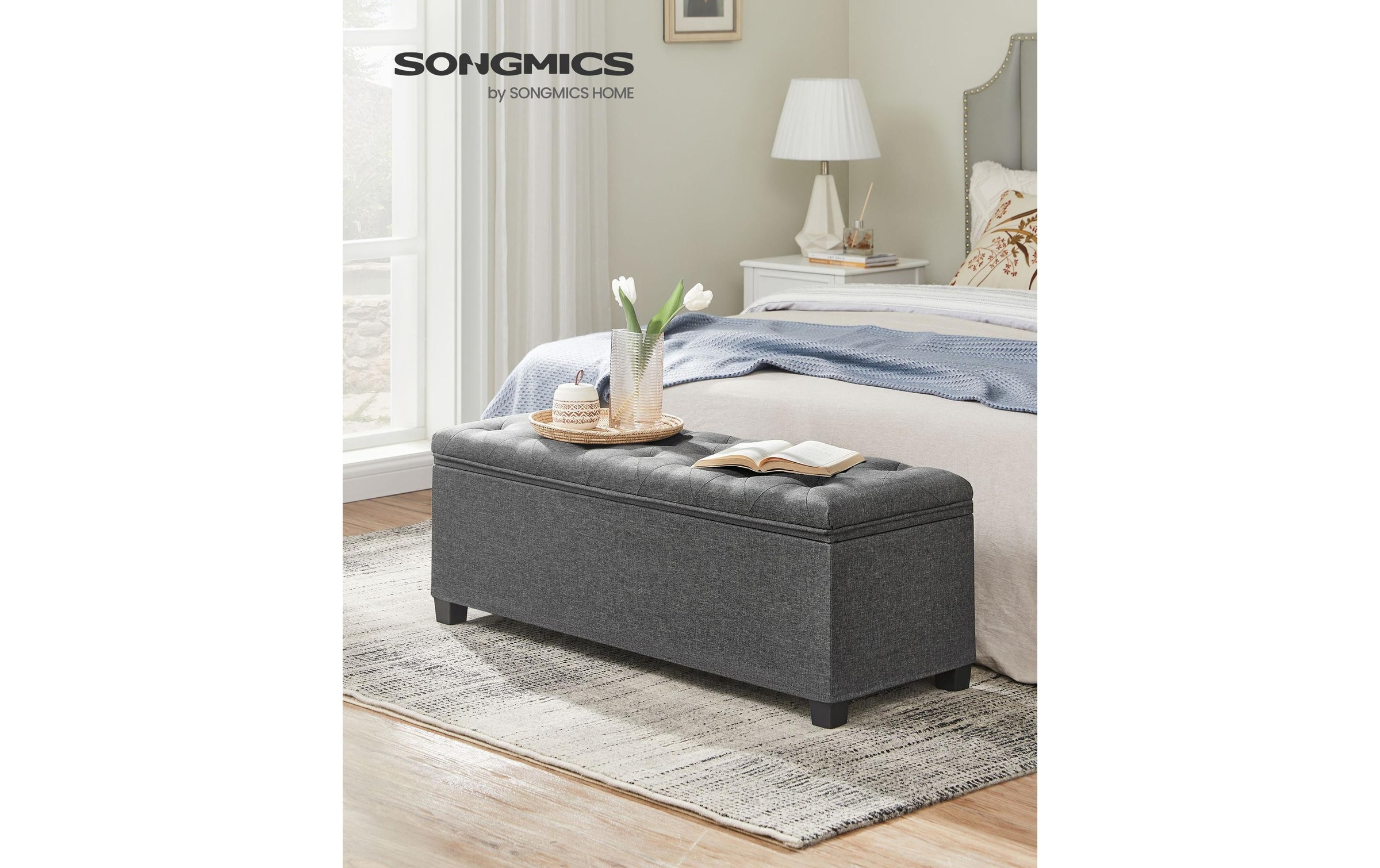 SONGMICS Sitztruhe »Ottomane mit Stauraum 110 x 40 cm«