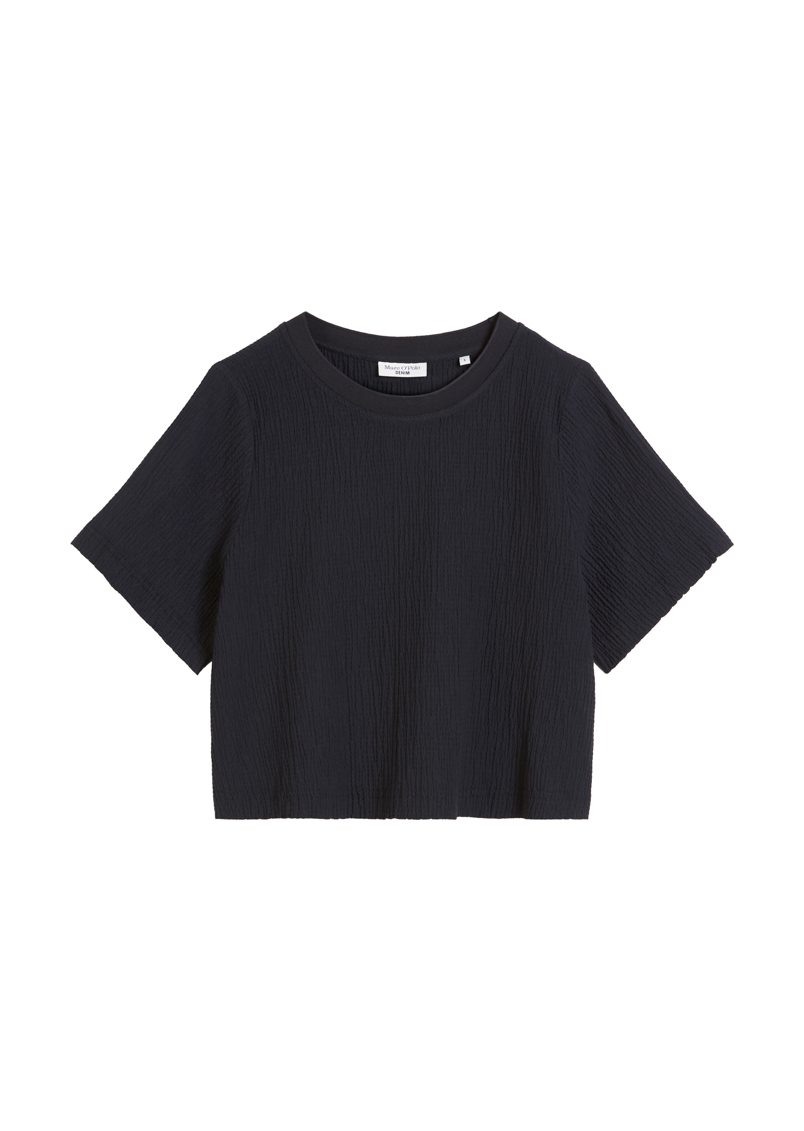Marc O'Polo DENIM Blusenshirt, relaxed fit, mit markanter Struktur, cropped