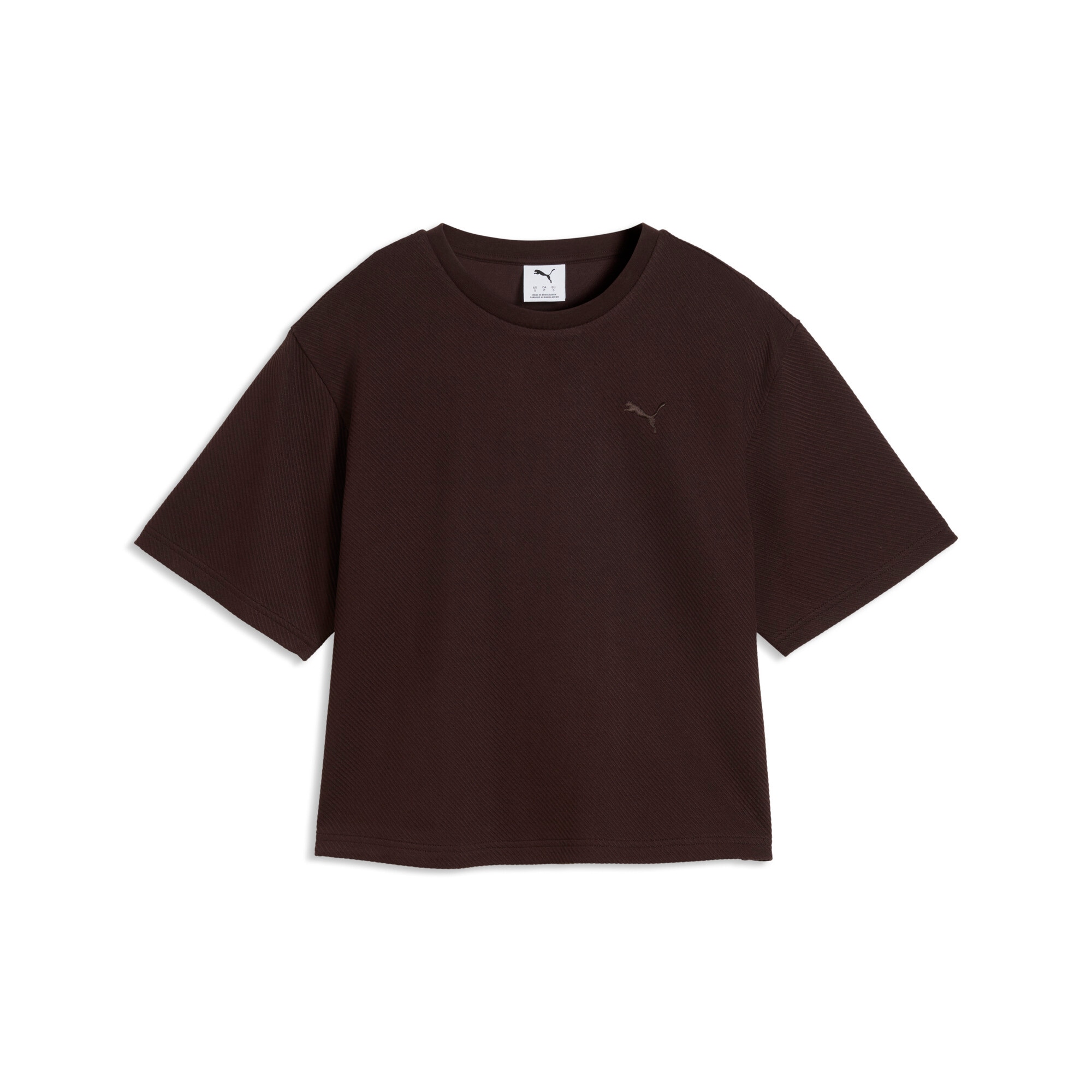 PUMA T-Shirt "ESS ELEVATED RELAXED TEE" Kurzarmdesign, sportlicher Stil, unifarbenes Design, relaxed fit