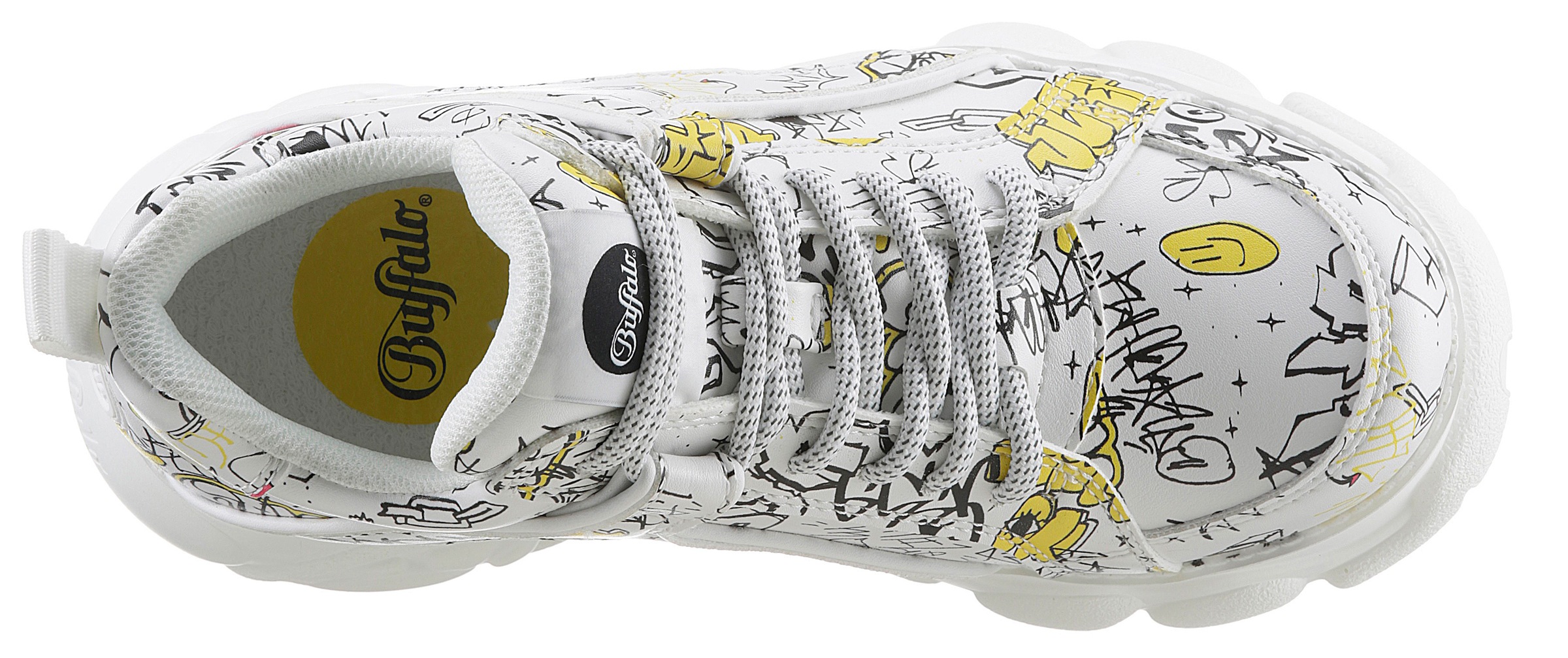 Buffalo Wedgesneaker »CORIN«, mit Graffiti-Druck