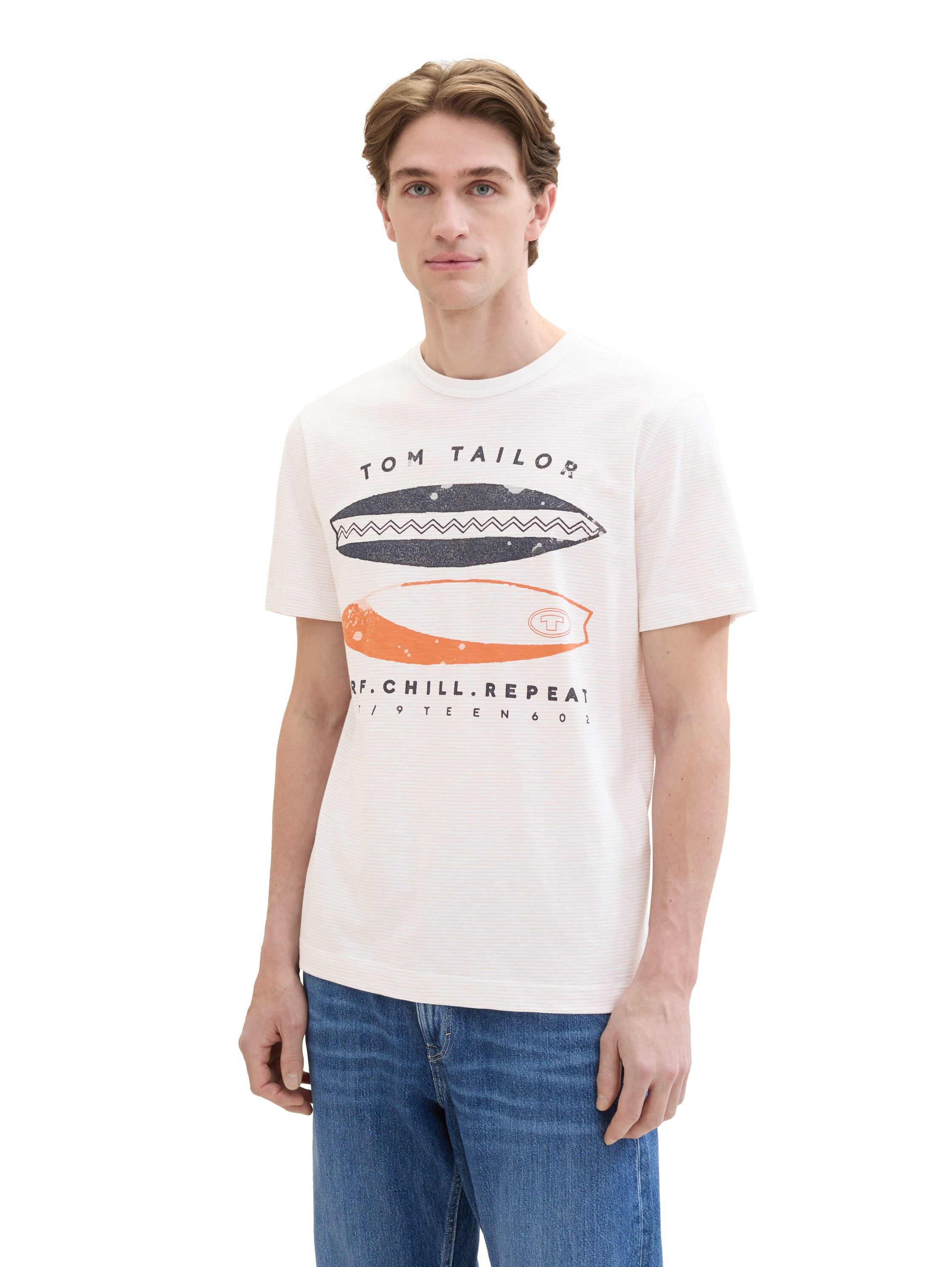 TOM TAILOR T-Shirt, mit coolem Frontprint