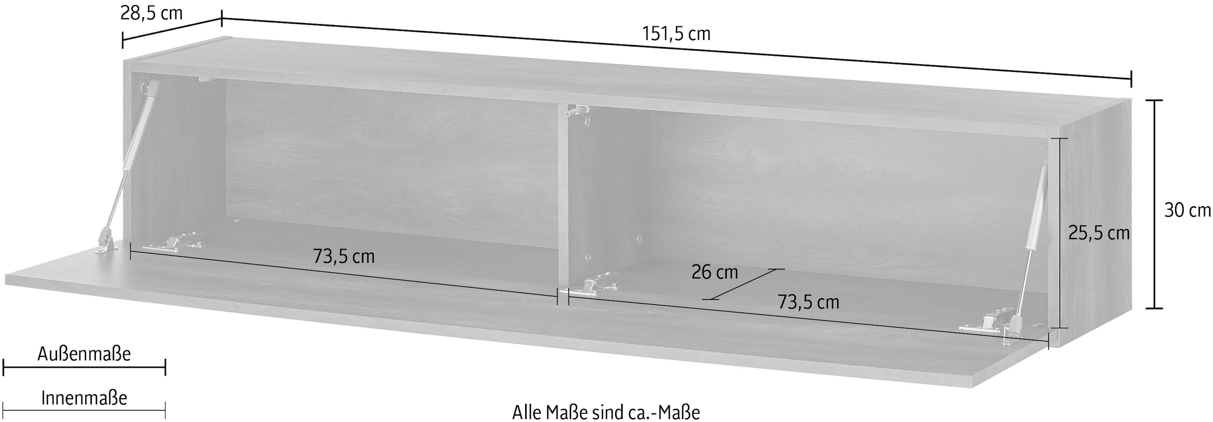 INOSIGN TV-Schrank »LARGO«, Breite ca. 152 cm