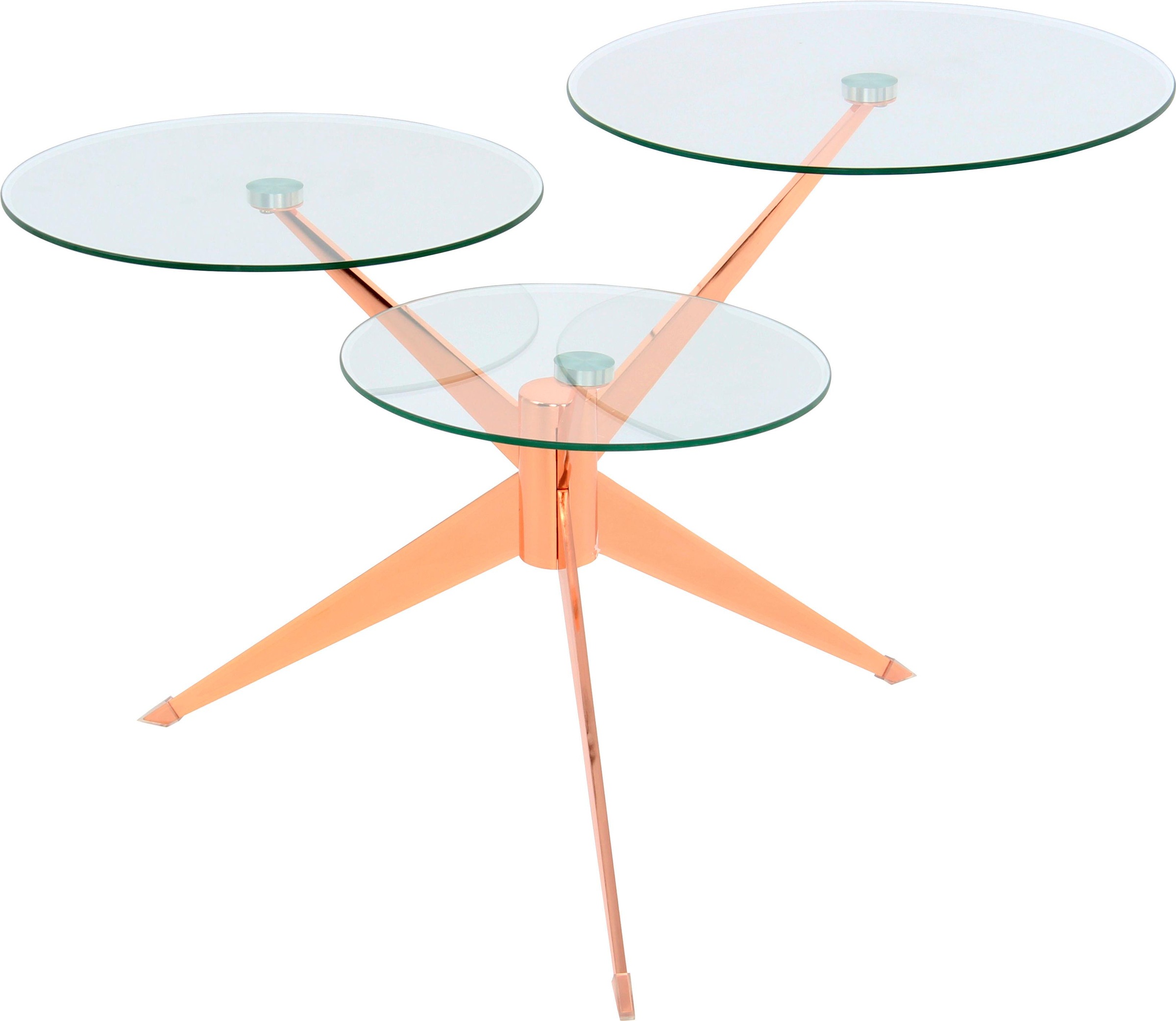 Table d'Appoint Design "Triplet" 75cm Rose