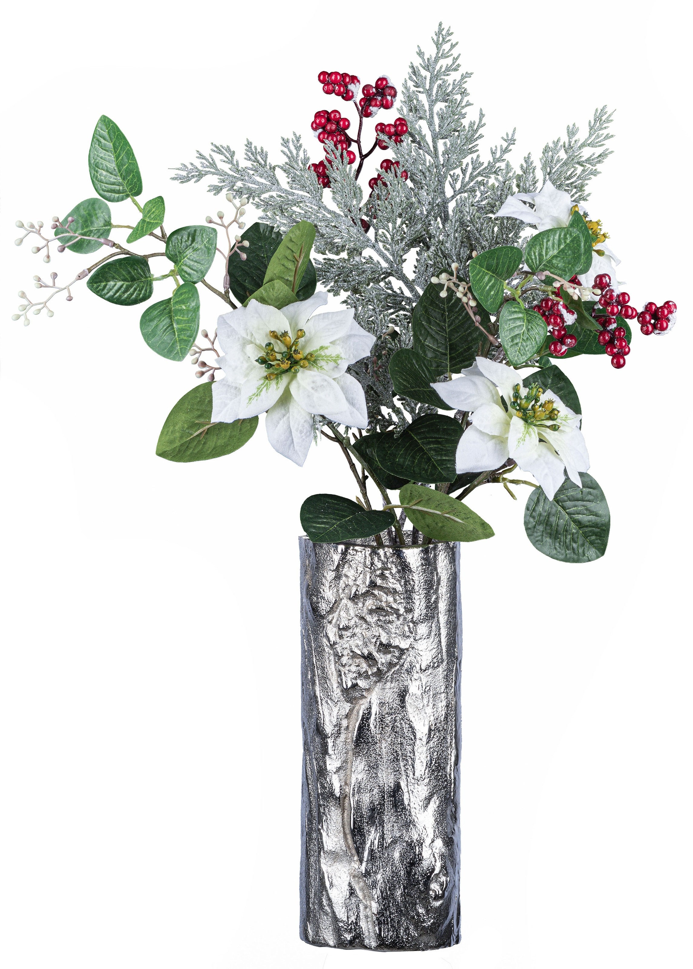 »Weihnachtsdeko«, Jelmoli-Versand mit 1 shoppen online Creativ Vase, 2 beschneiter (Set, Optik Dekovase | deco in 1 Poinsettien-Mix-Bouquet Bouquet), St.,