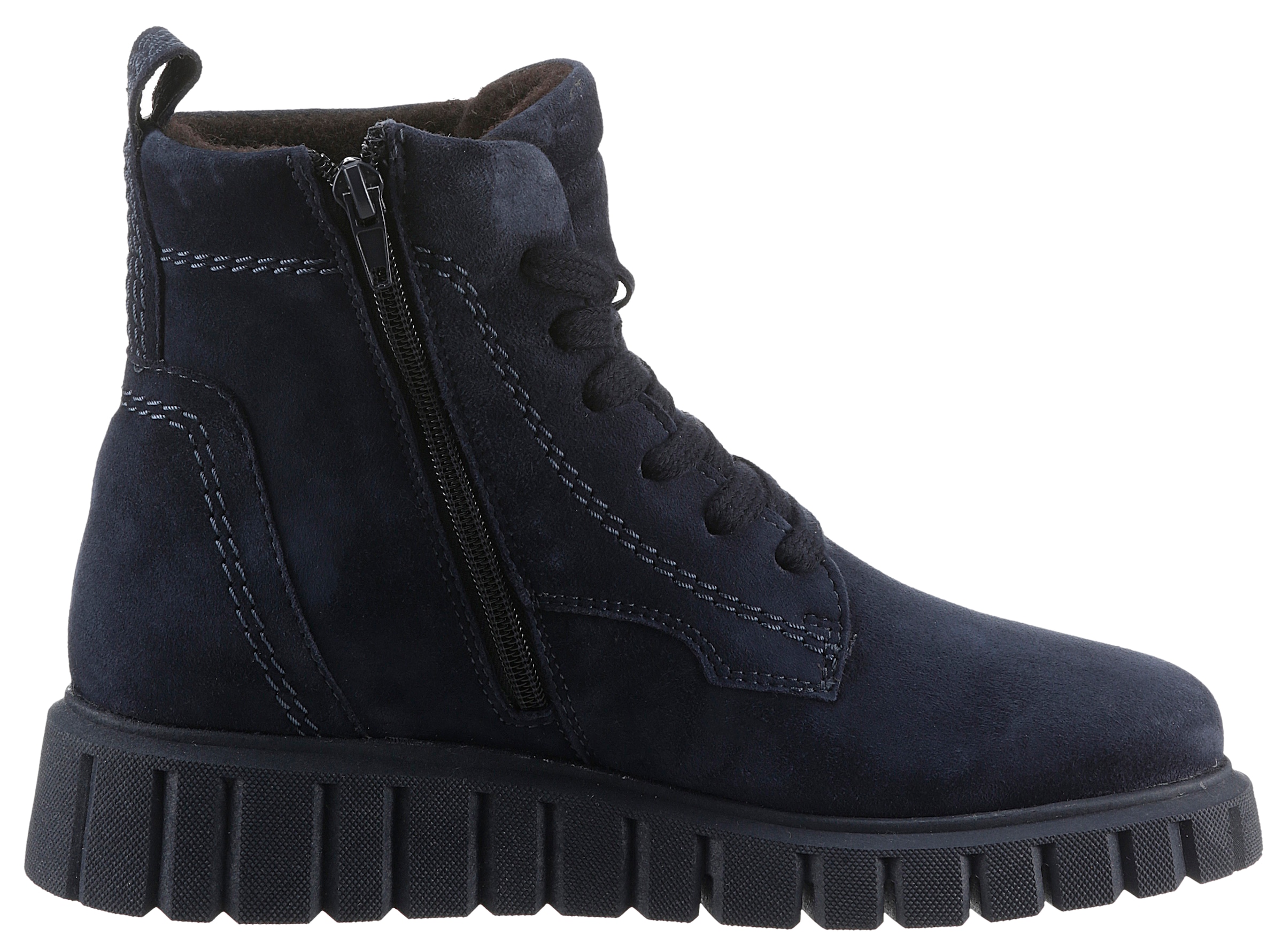 Tamaris Schnürboots, Keilabsatz, Schnürstiefelette mit zusätzlichem Innenreissverschluss