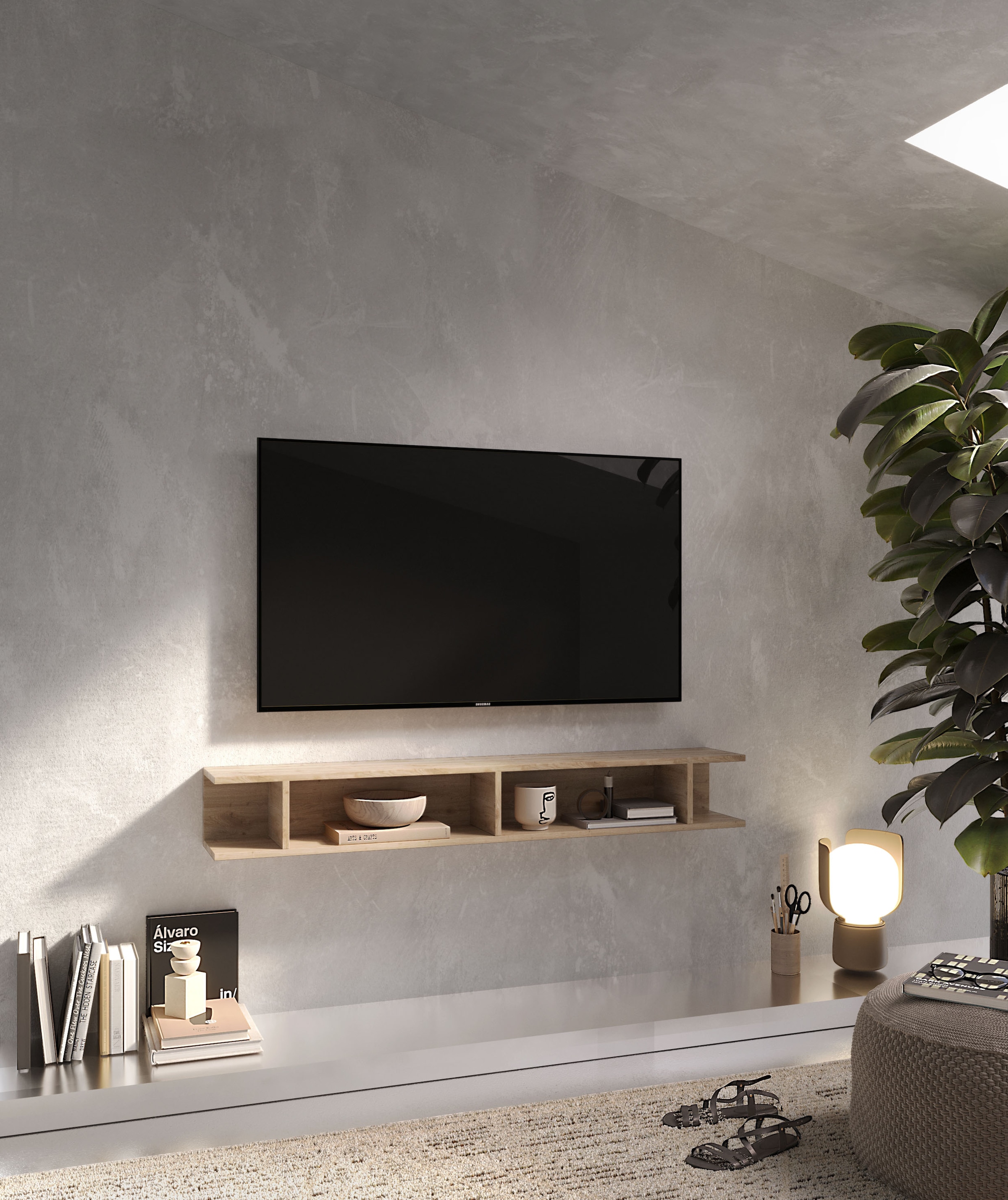 Home affaire Wandregal "Infinity" Breite 138 cm, senkrecht oder waagerecht zu hängen