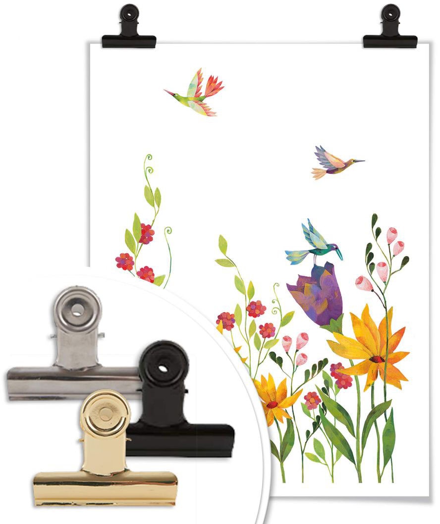 Bild, Poster Poster, online Wandbild, Blütenpoesie Floral«, shoppen Wandposter Blumen, St.), | Jelmoli-Versand Wall-Art Blumen (1 »Blanz