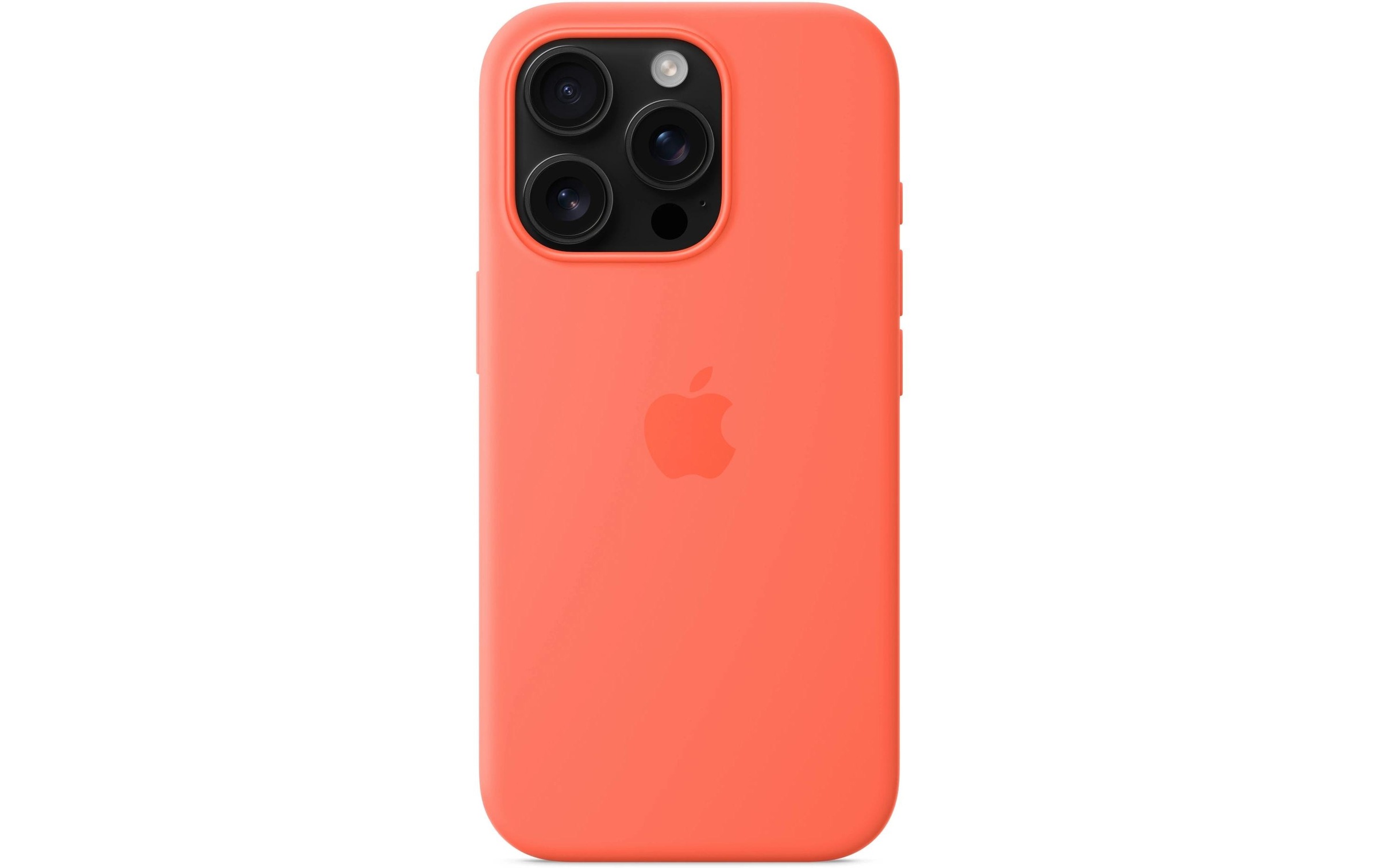 Apple Smartphone Silikon Case mit MagSafe, iPhone 16 Pro, Mandarine