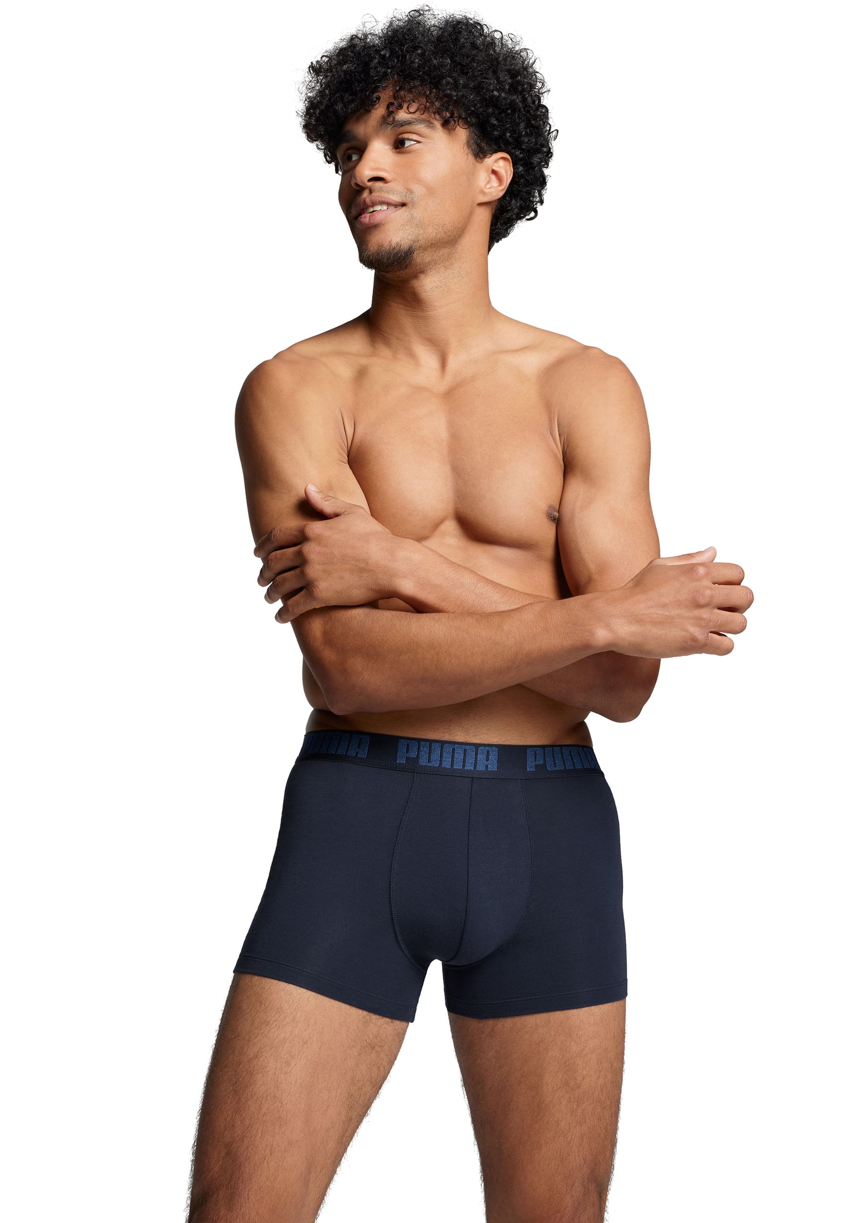 PUMA Boxer, (Packung, 2er-Pack), mit Logo Webbund