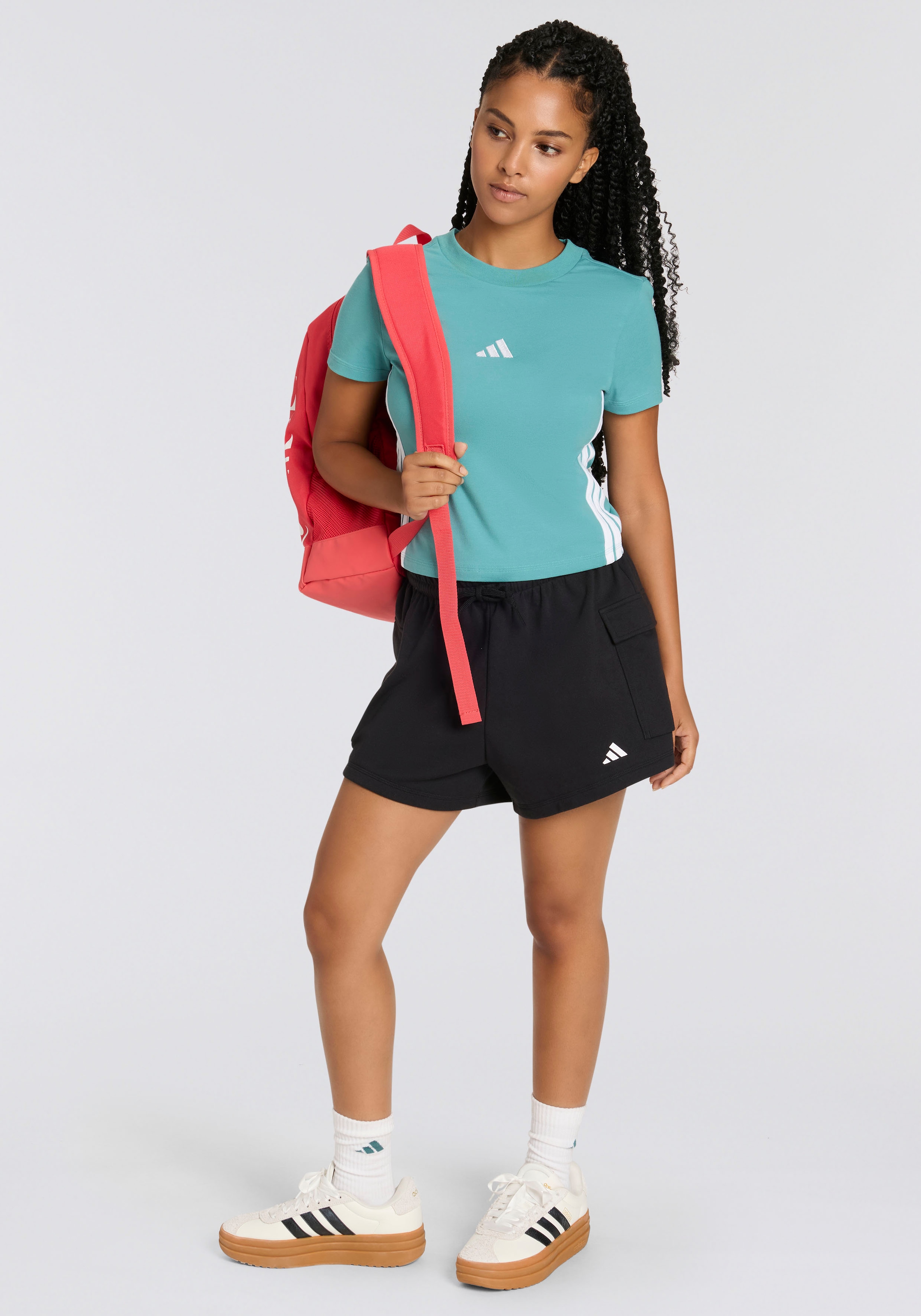 adidas Sportswear Shorts »W SL FT SHO«, (1 tlg.)