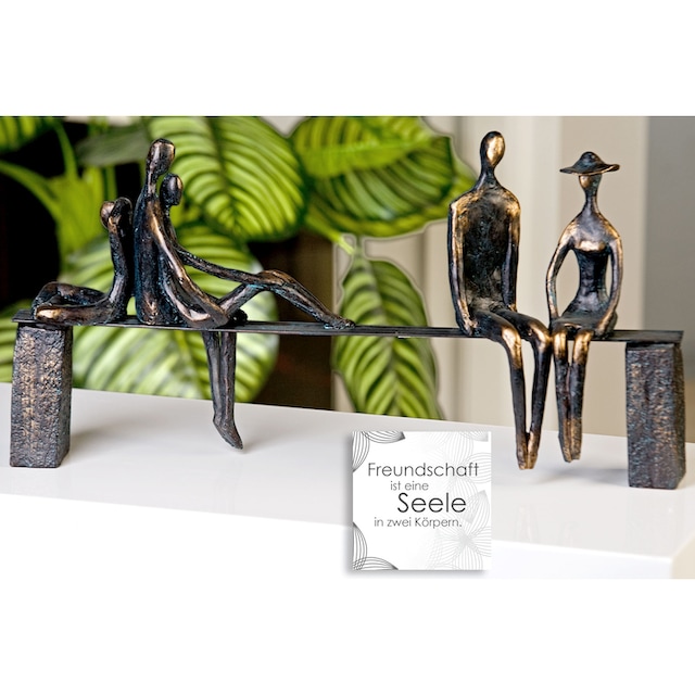 Casablanca by Gilde Dekofigur »Skulptur Leisure«, Dekoobjekt, Höhe 23 cm,  mit Spruchanhänger, Wohnzimmer online kaufen | Jelmoli-Versand